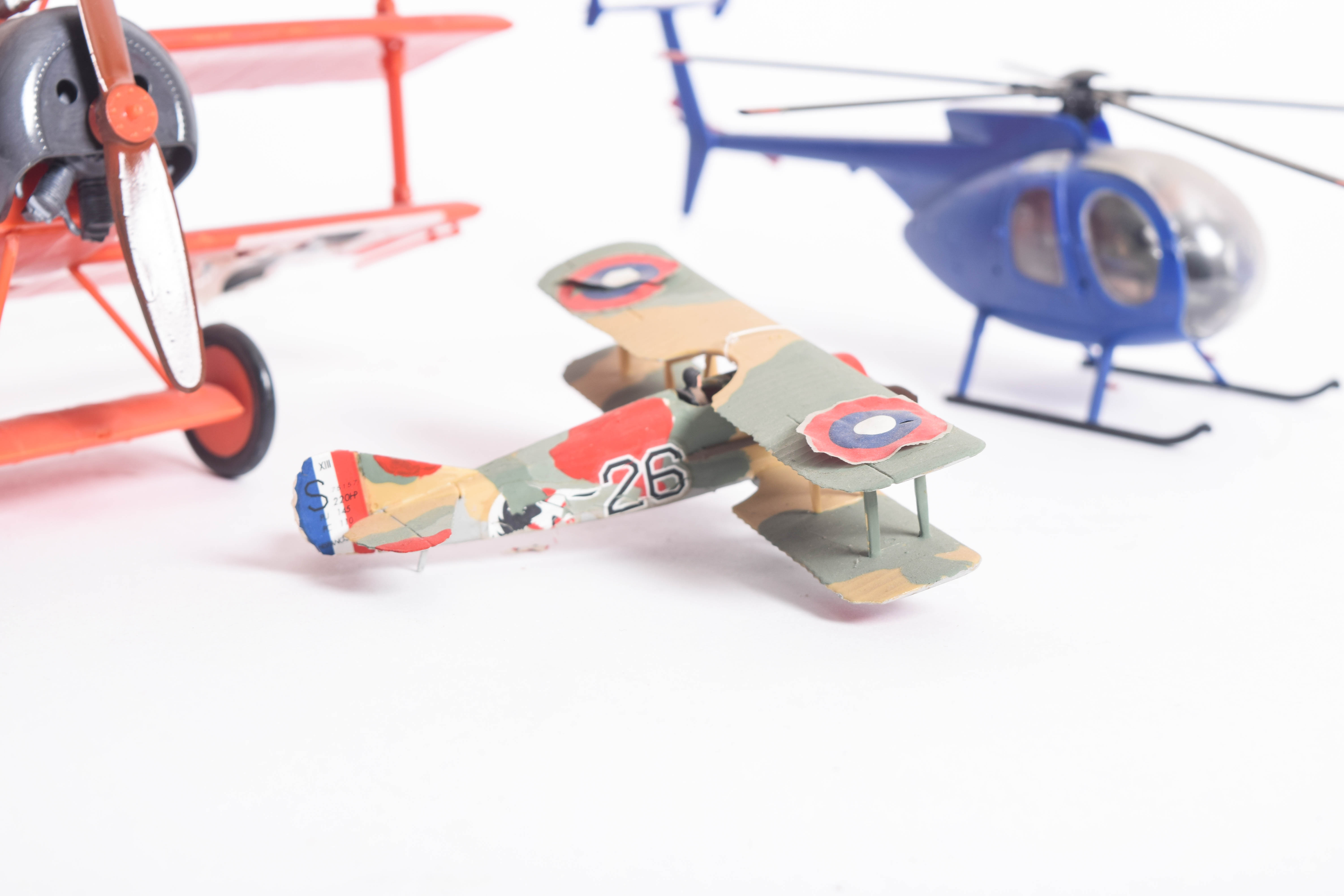 Collection of Model Airplanes and Helicopters