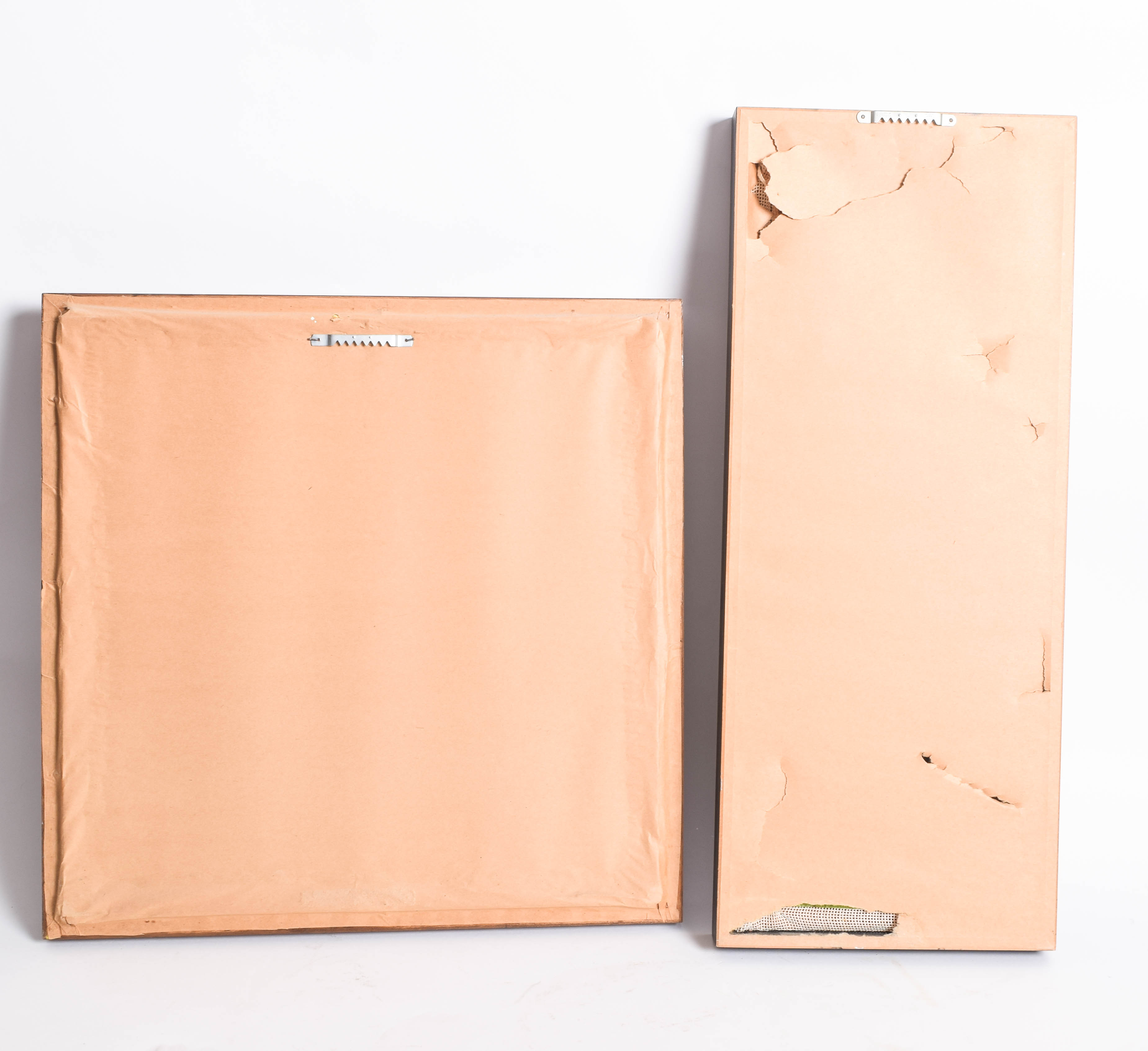 Pair of Vintage Framed Needlepoints with Broadway Theme