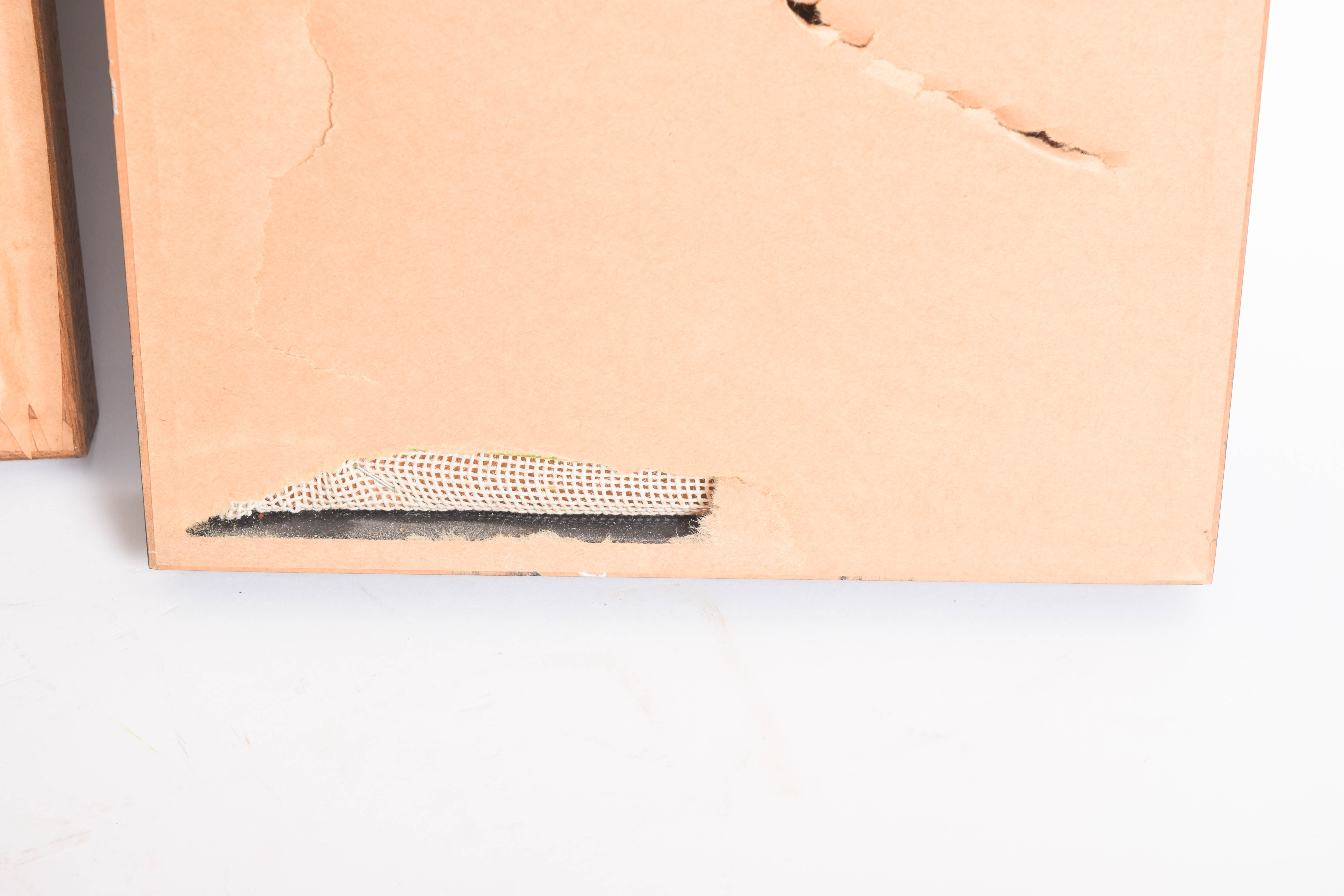 Pair of Vintage Framed Needlepoints with Broadway Theme