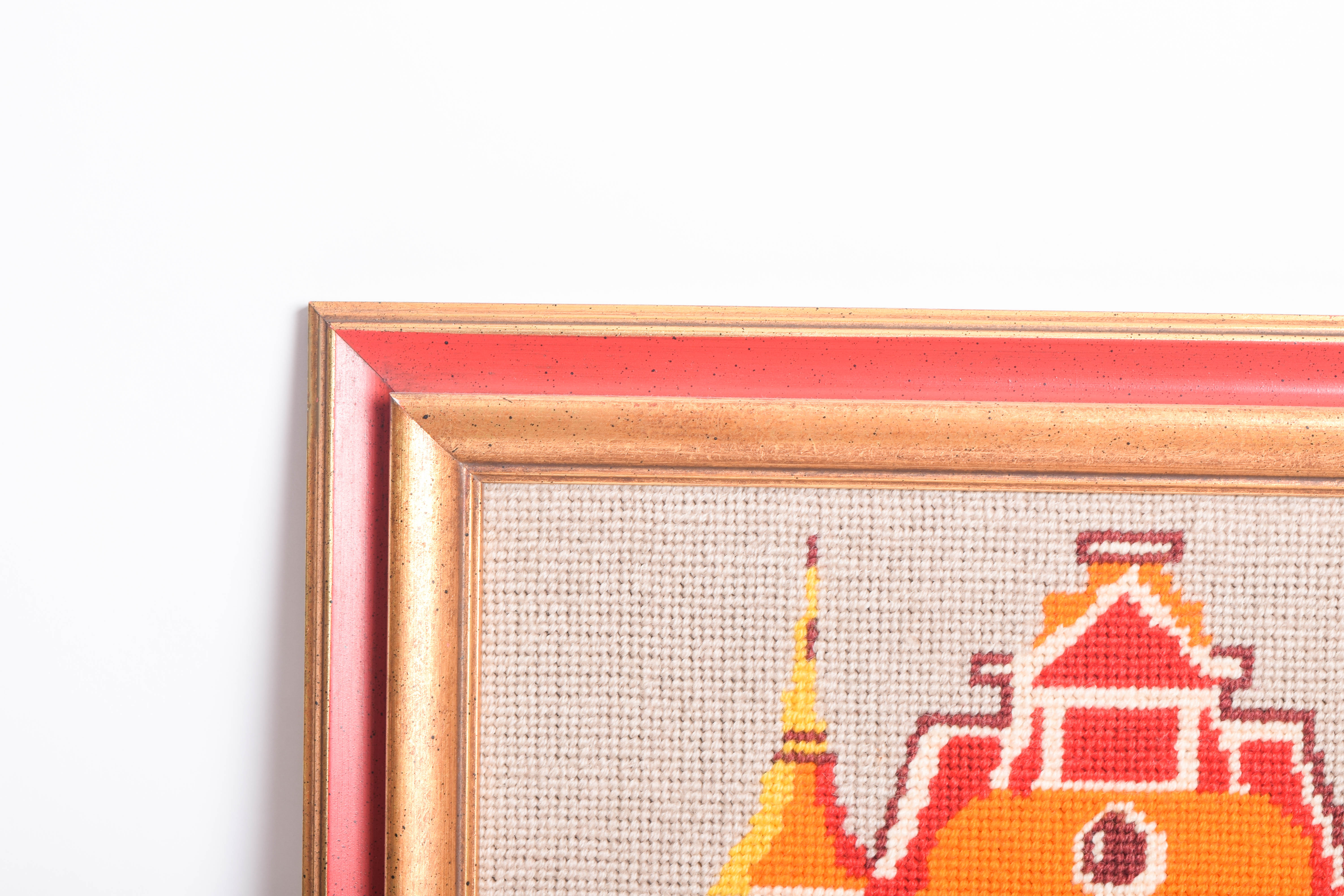 Collection of Vintage Framed Needlepoints