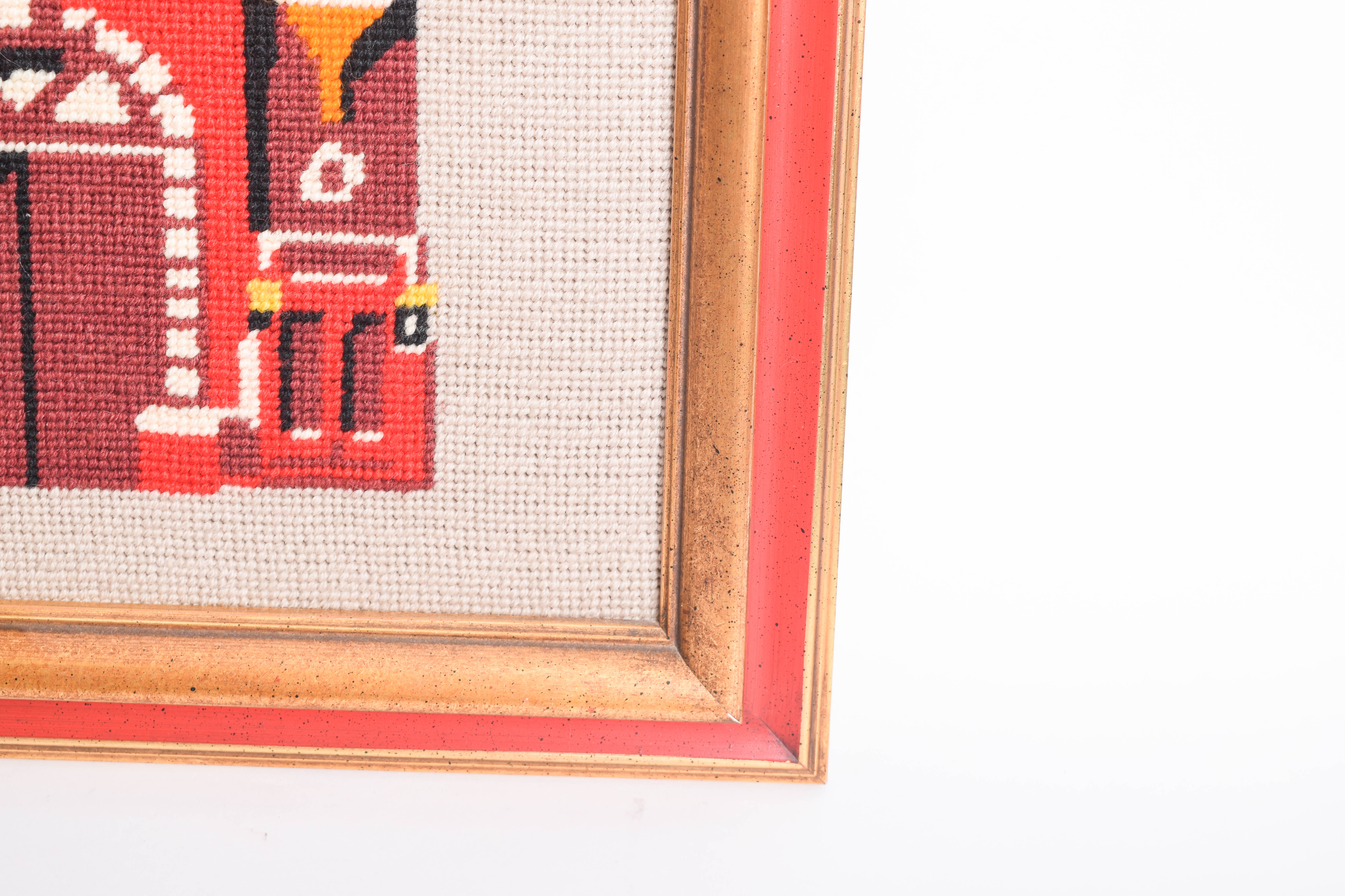Collection of Vintage Framed Needlepoints