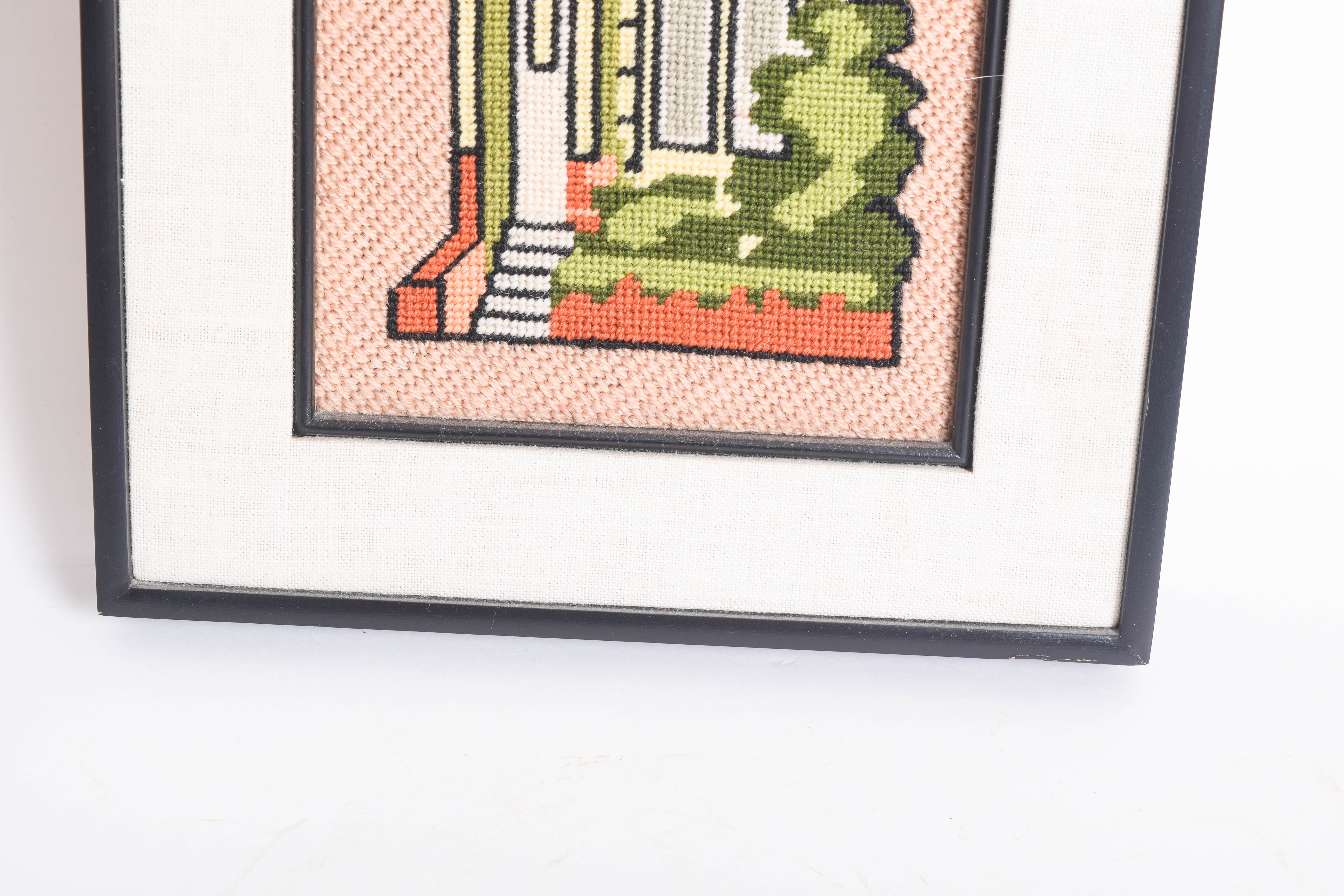 Collection of Vintage Framed Needlepoints