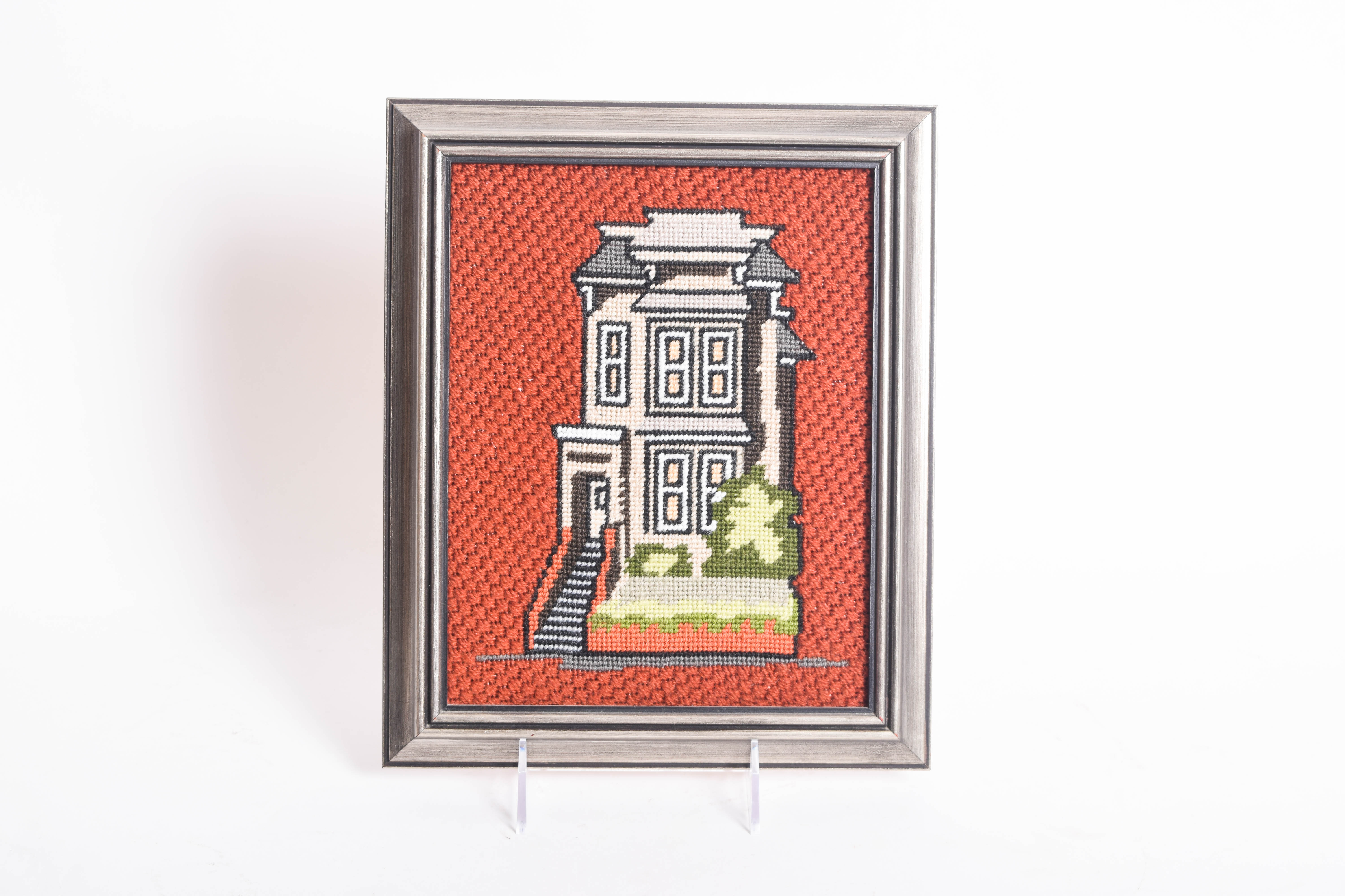 Collection of Vintage Framed Needlepoints