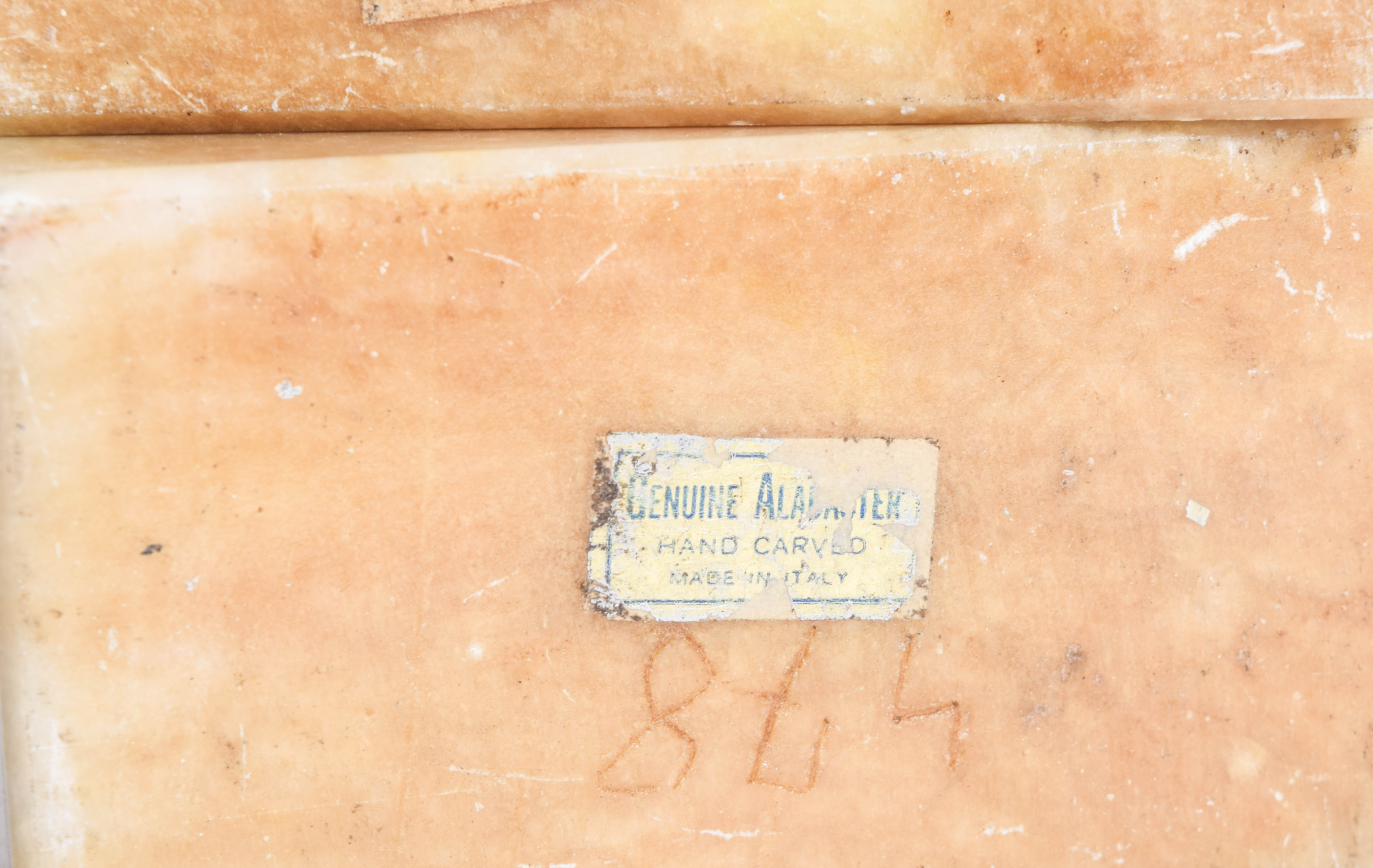 Pair of Mid Century Italian Alabaster Bookends