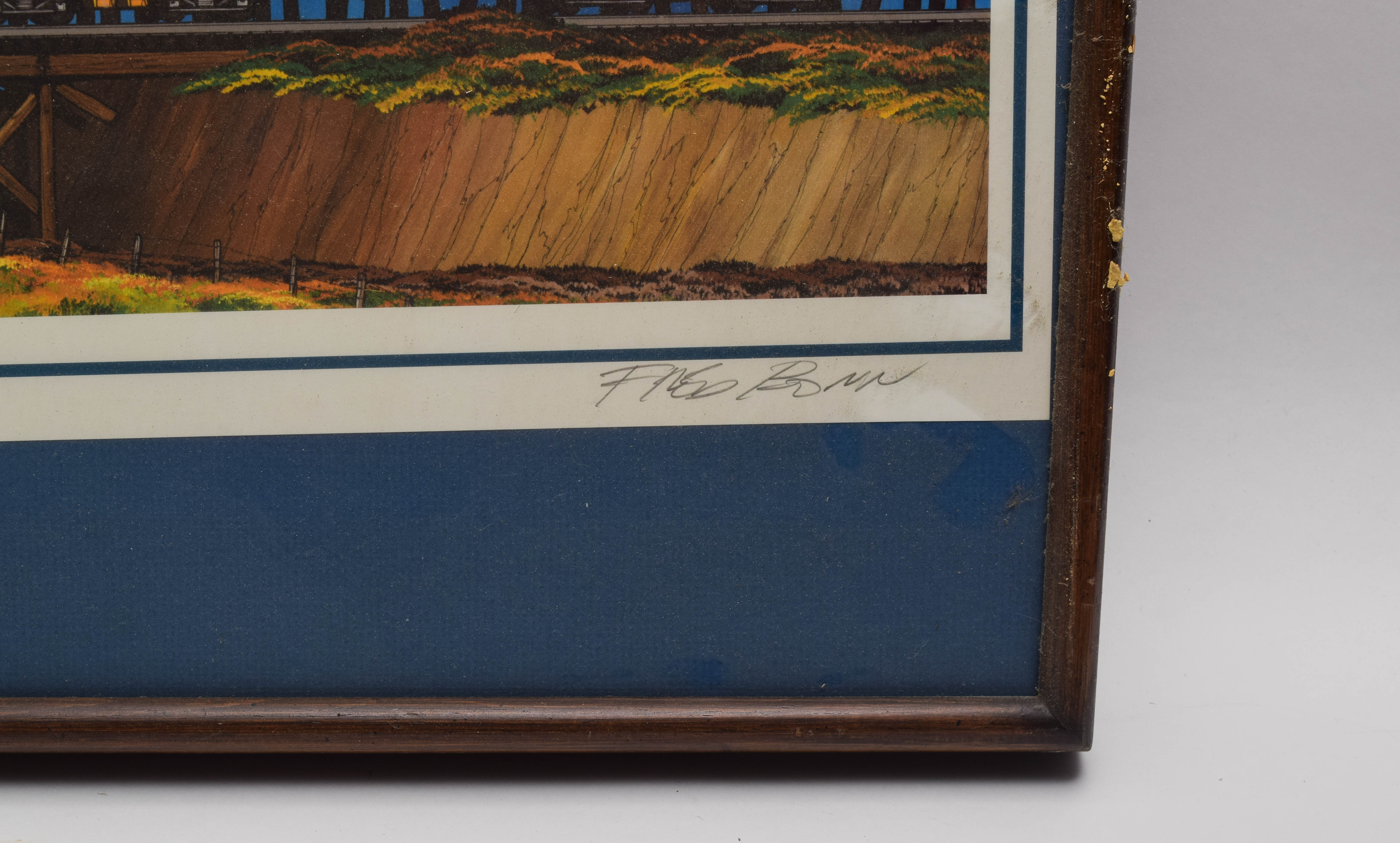 Framed Offset Lithograph by Fred Bonn Titled "High Sierra"