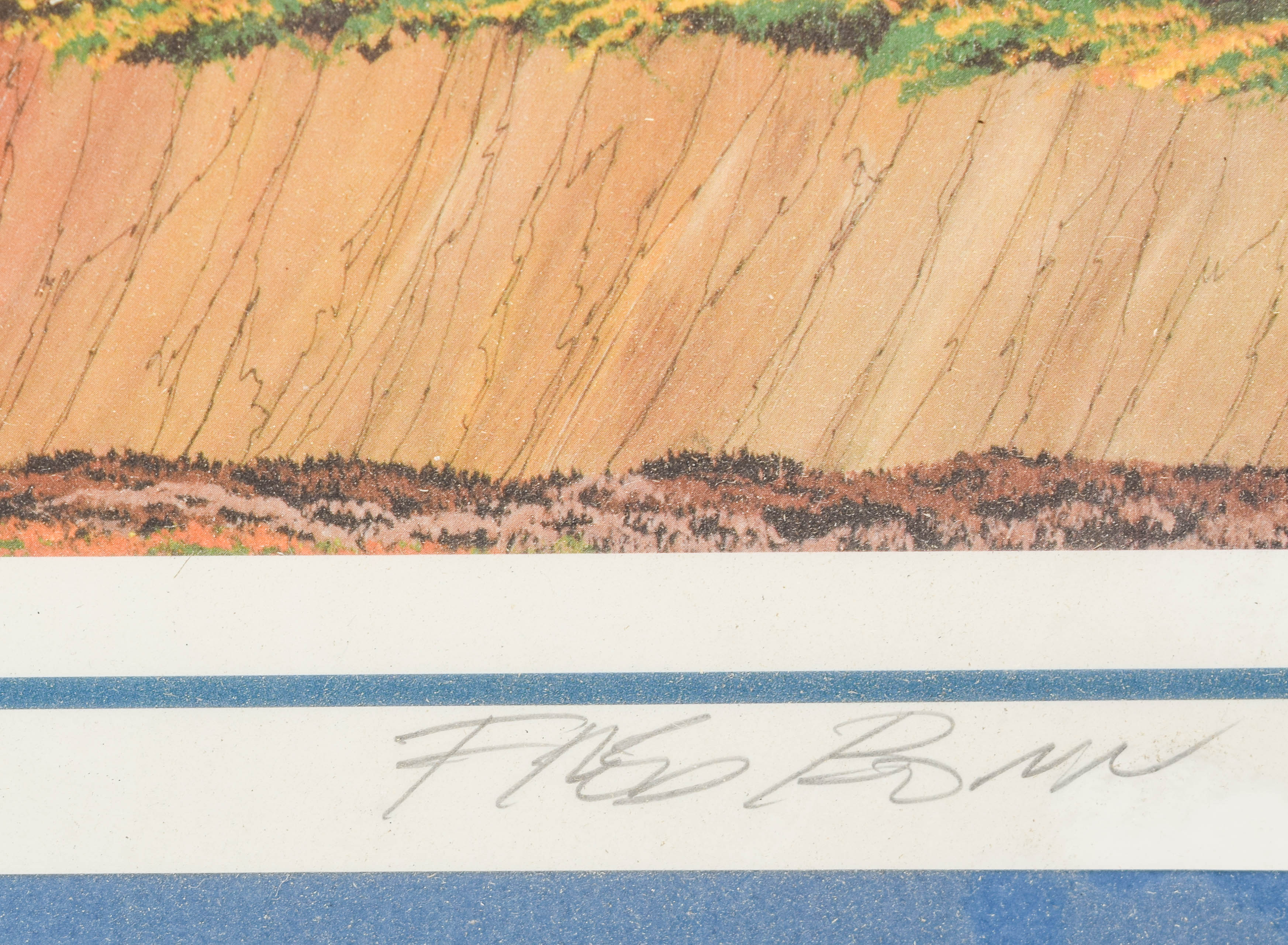 Framed Offset Lithograph by Fred Bonn Titled "High Sierra"