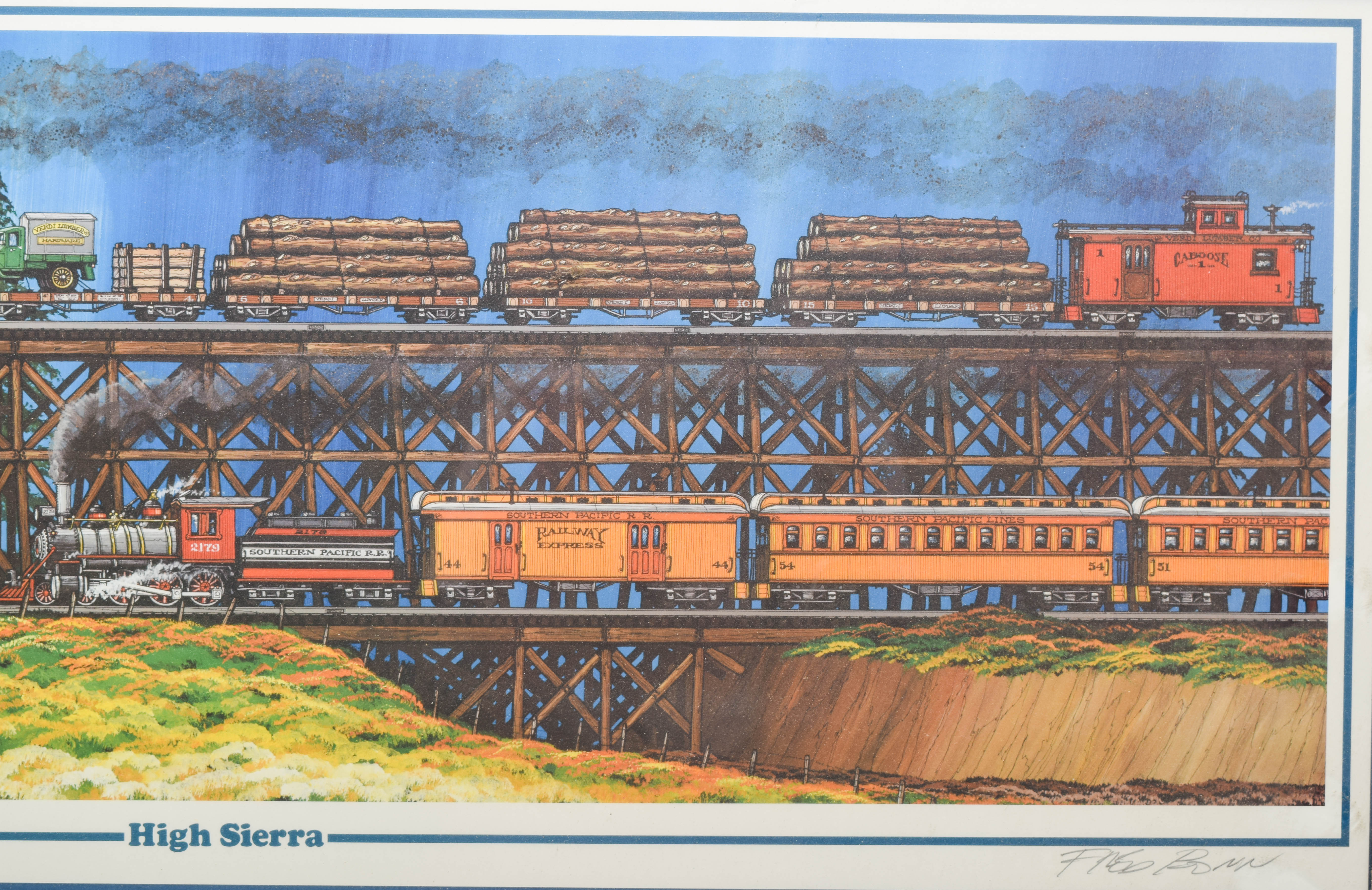 Framed Offset Lithograph by Fred Bonn Titled "High Sierra"