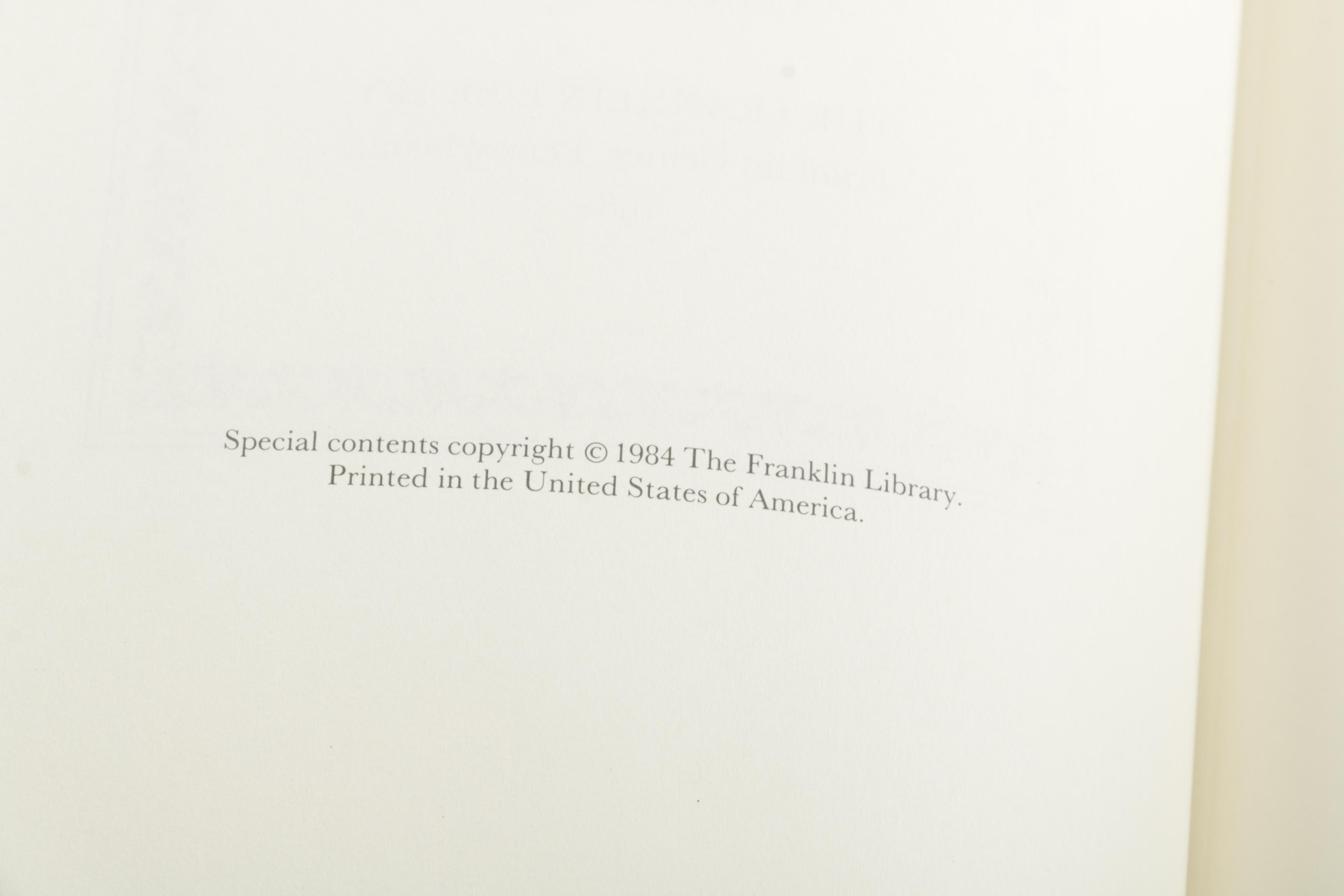 Franklin Library "100 Greatest Masterpieces of American Literature" Books