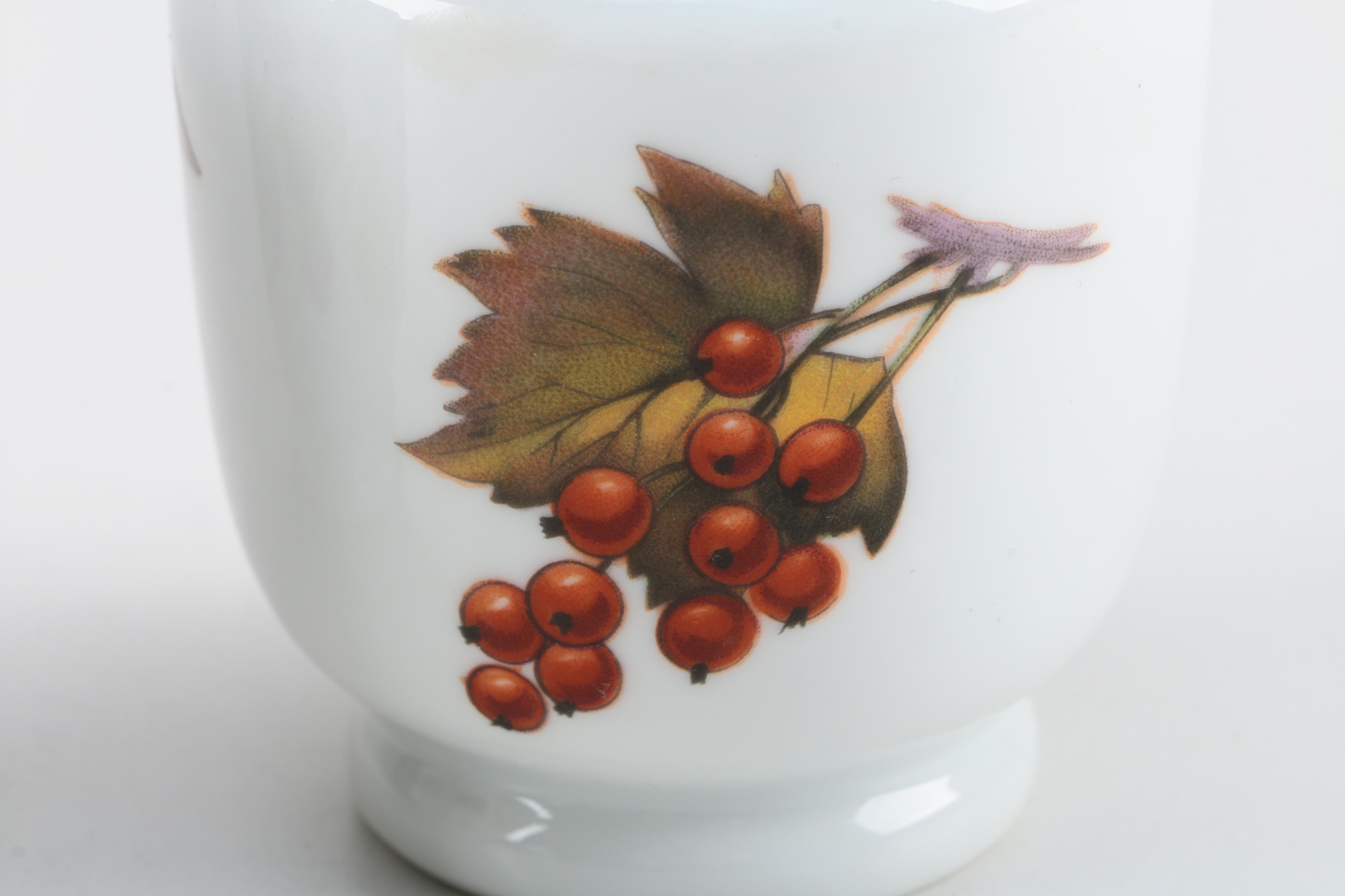 "Evesham Gold" Egg Coddlers with Lid by Royal Worcester