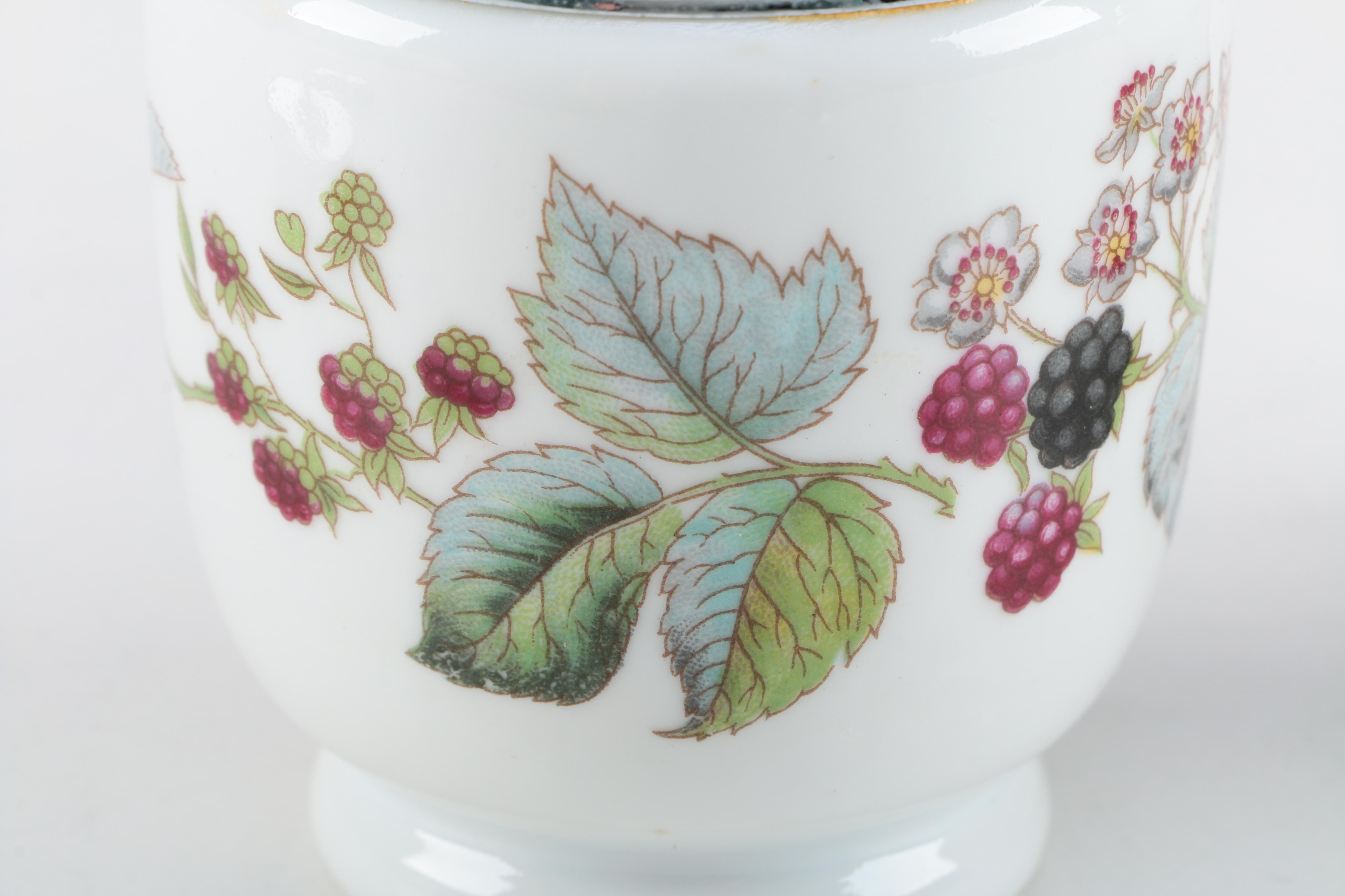 "Evesham Gold" Egg Coddlers with Lid by Royal Worcester