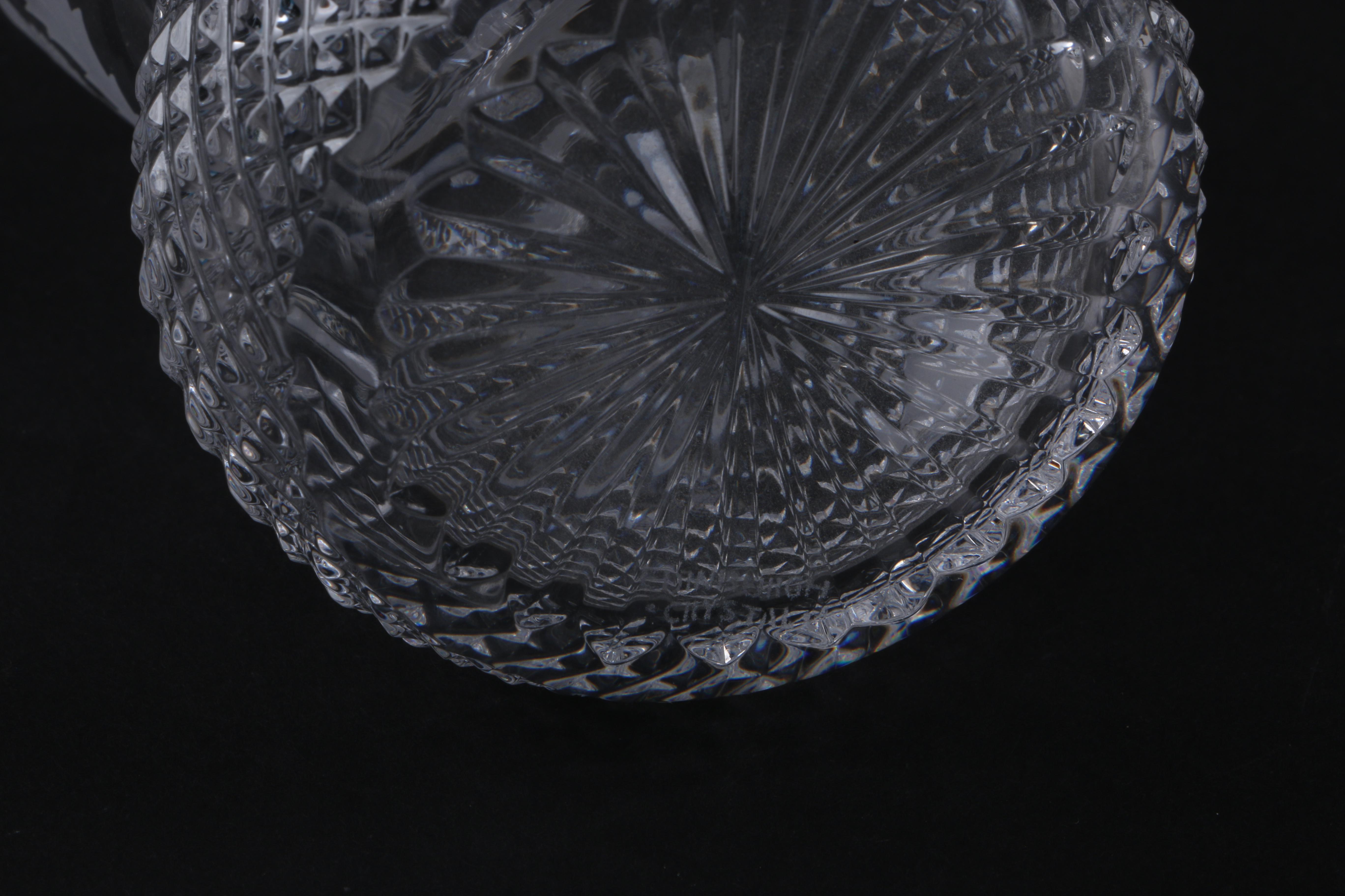 Edinburgh Crystal "Thistle" Decanter with Glasses