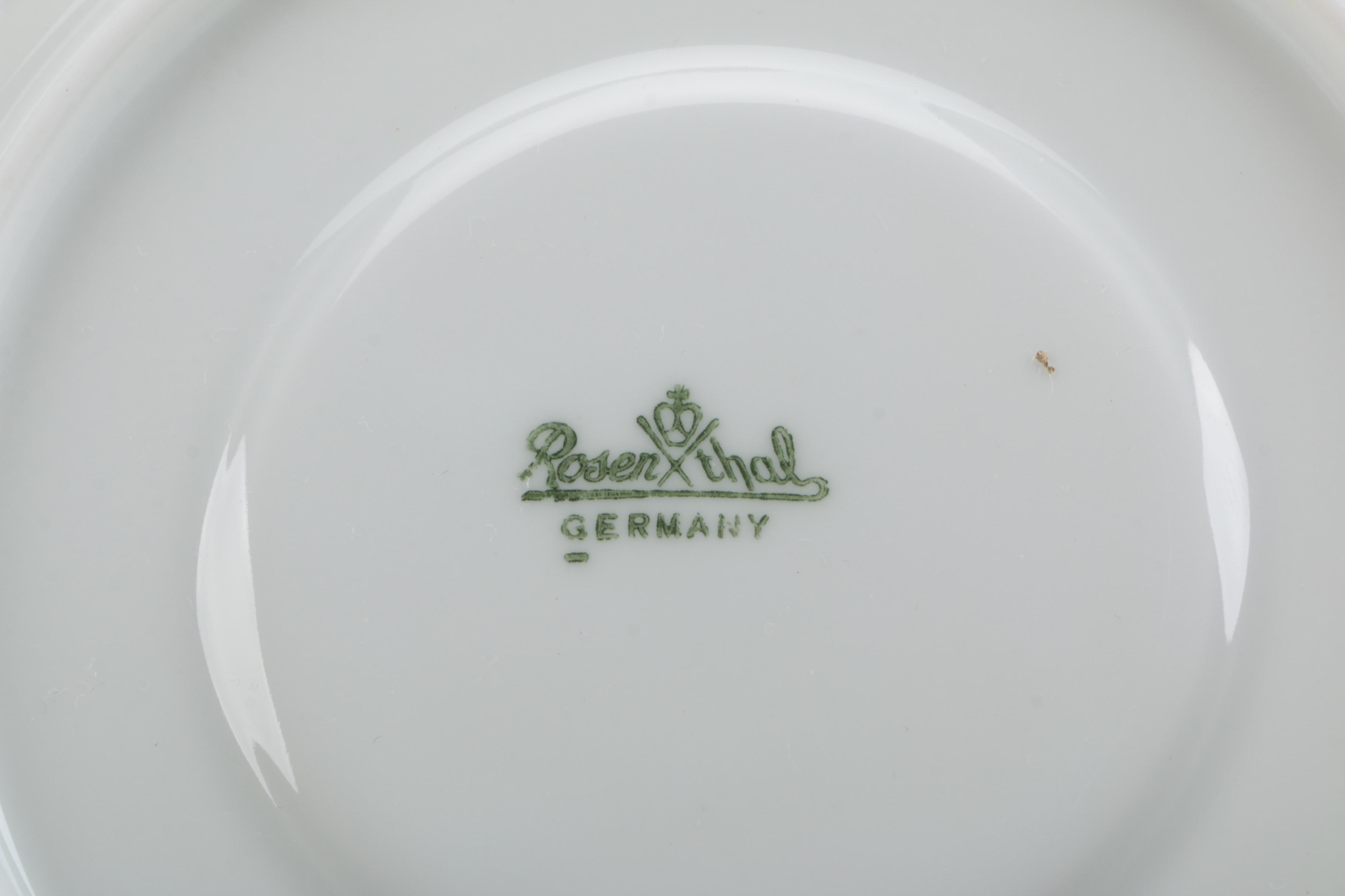 Rosenthal "Asymmetria White" Coffee Cups and Saucers