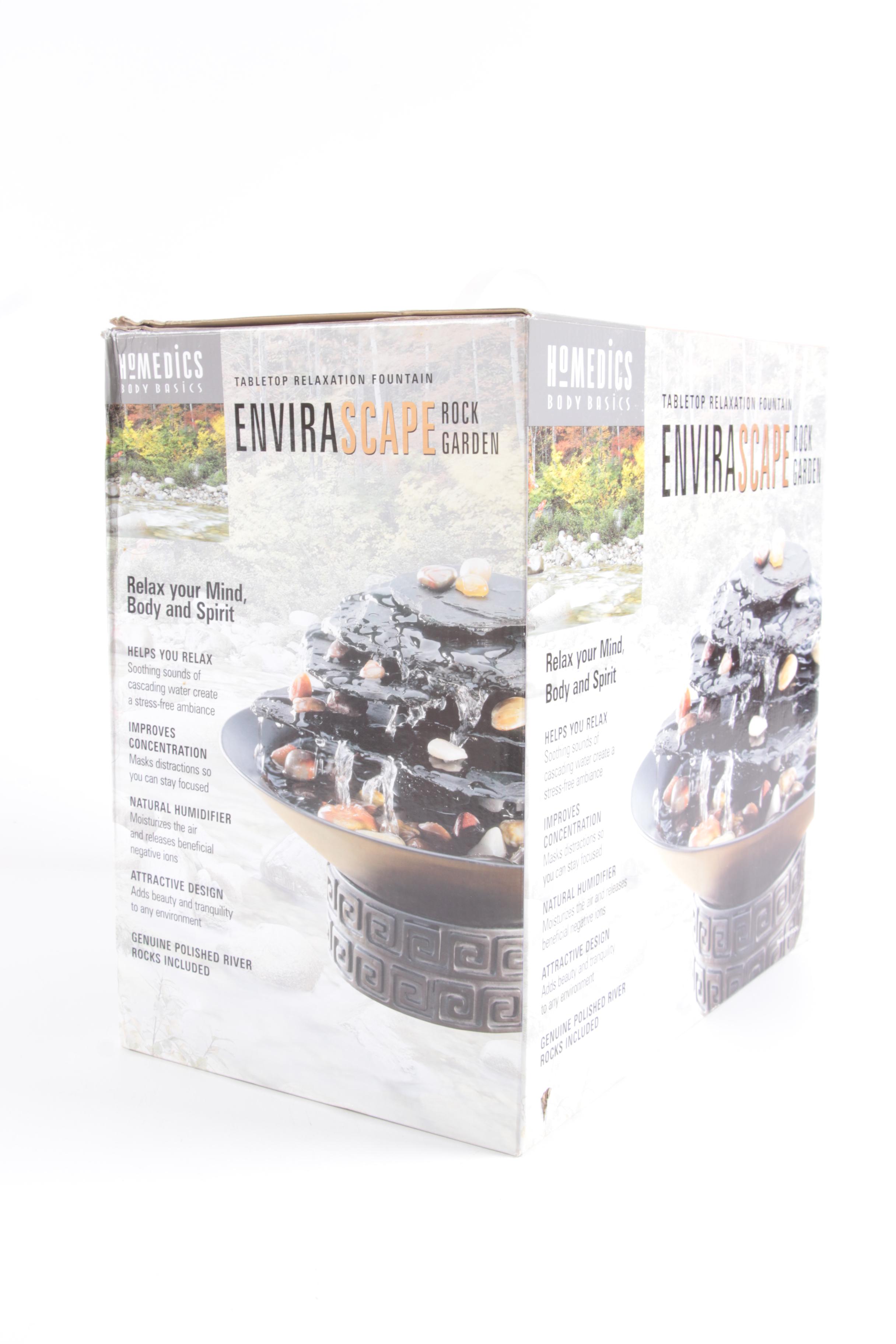 Homedics Envirascape Tabletop Rock Garden Fountains