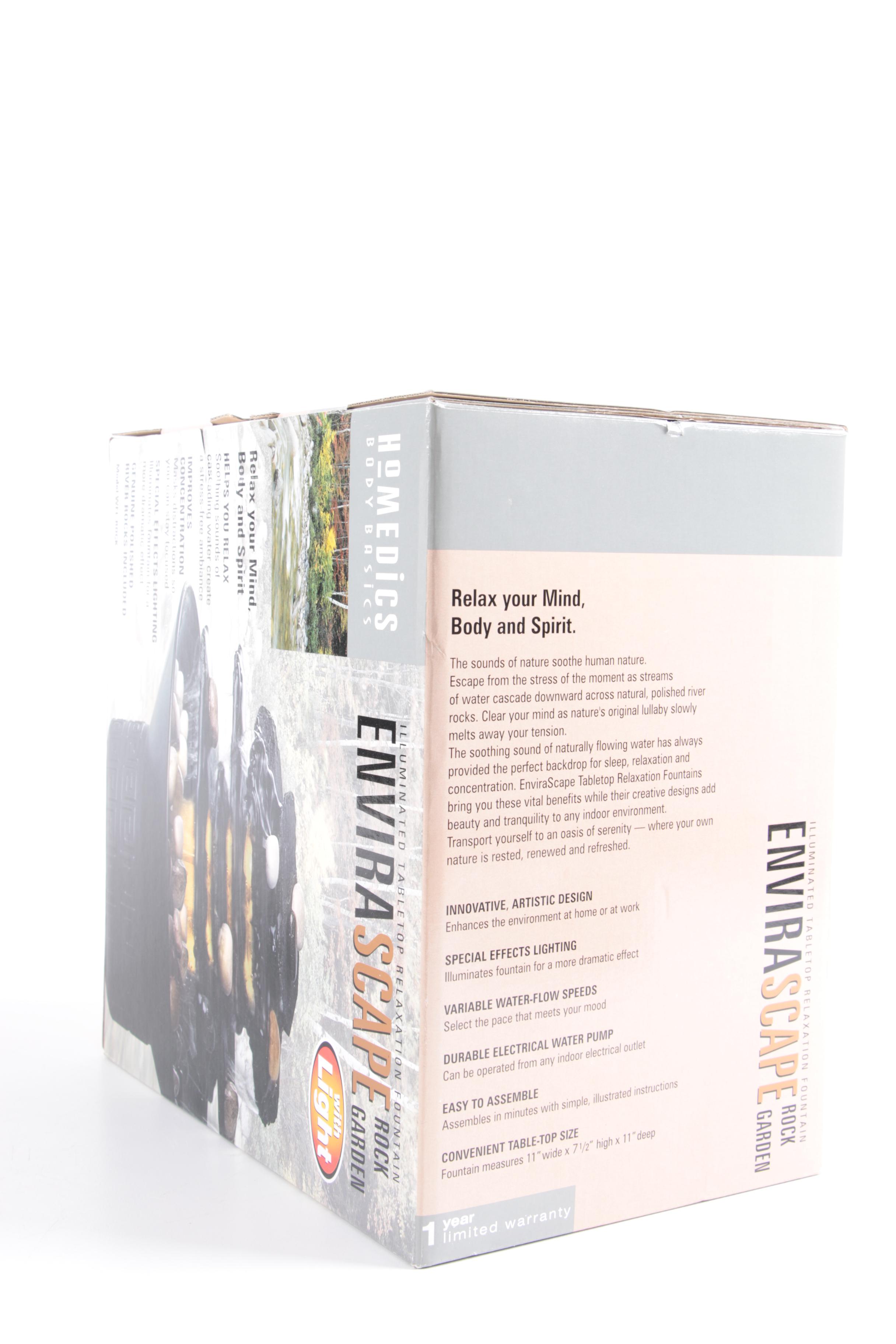 Homedics Envirascape Tabletop Rock Garden Fountains