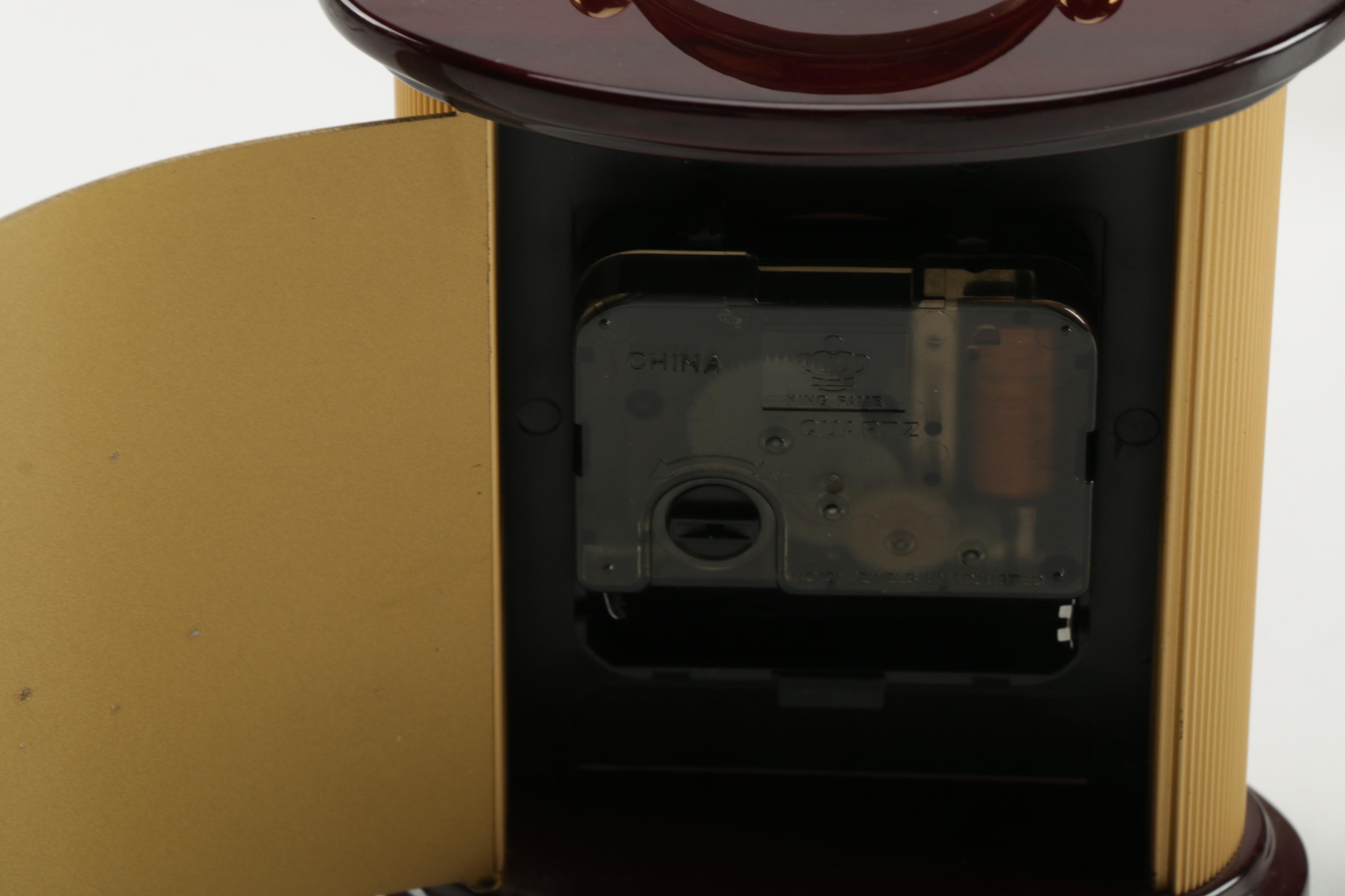 Three Desk Clocks Including Howard Miller and Seth Thomas