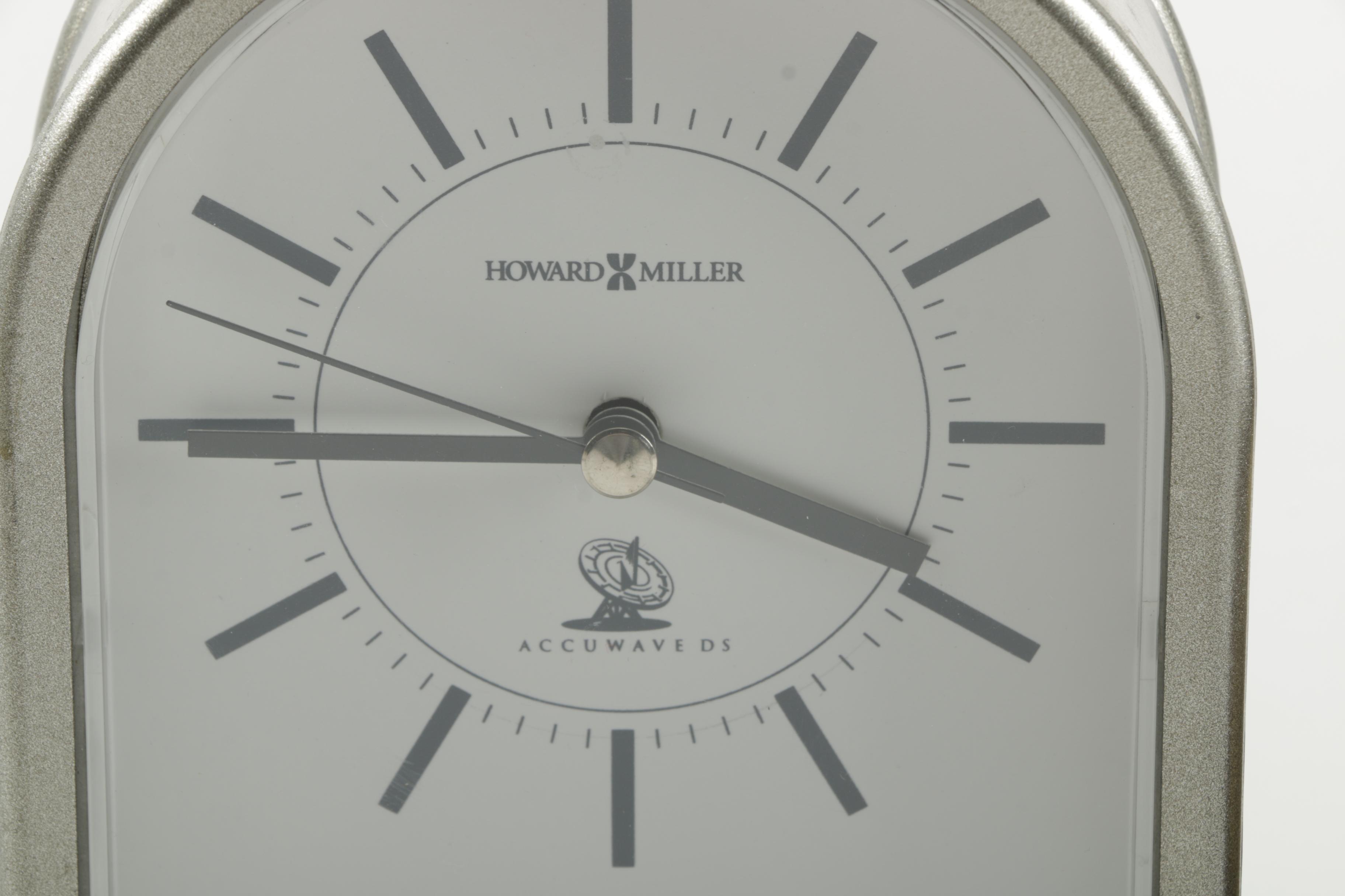 Three Desk Clocks Including Howard Miller and Seth Thomas