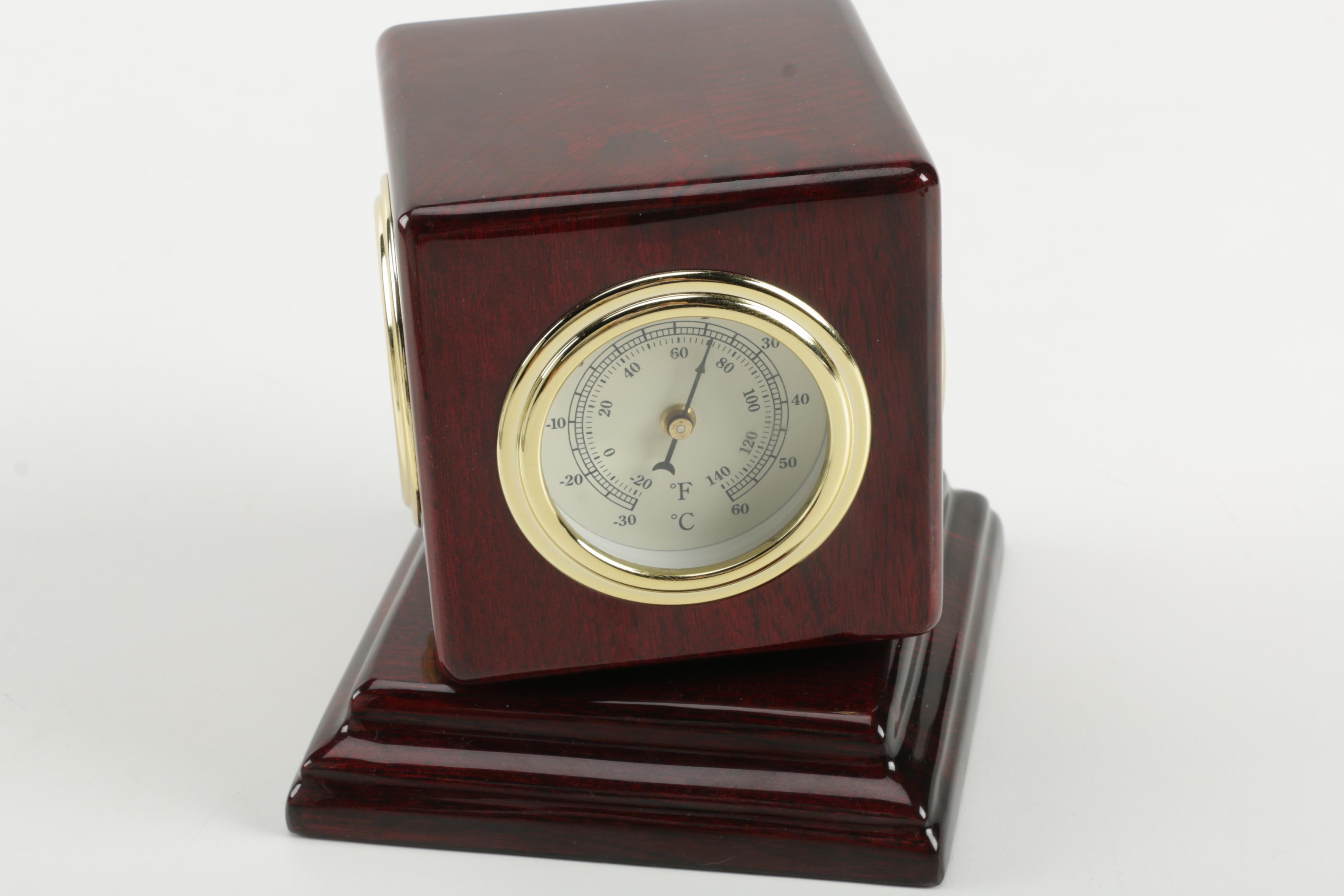 Three Desk Clocks Including Howard Miller and Seth Thomas