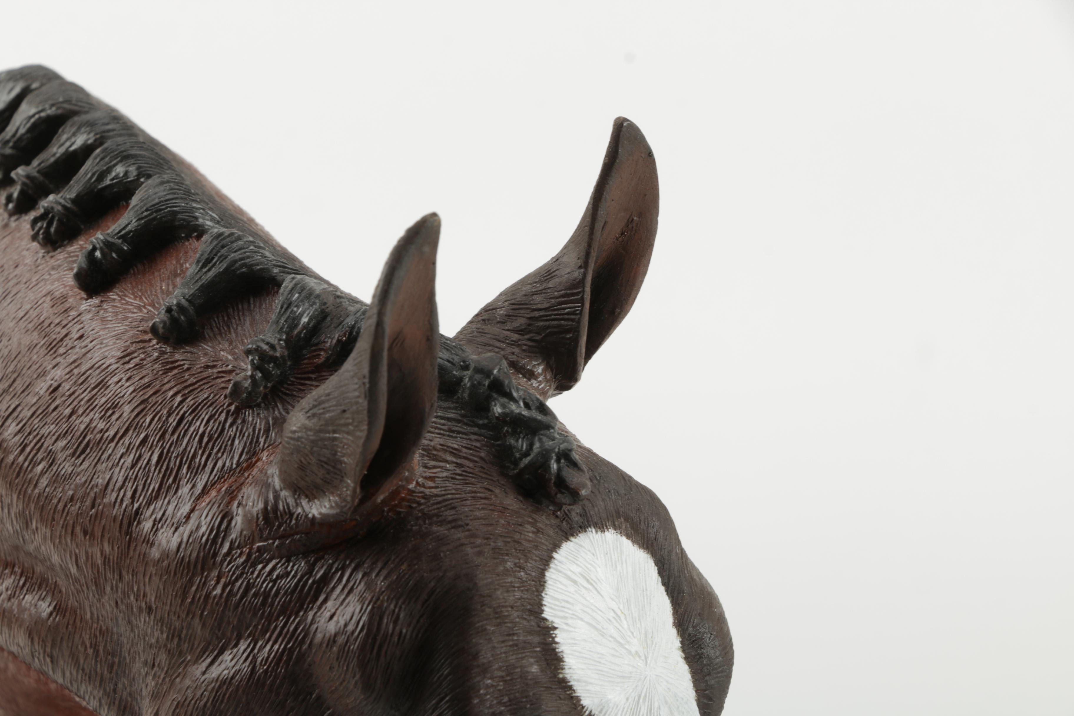 Carlos Estevez Hand-Painted Cold Cast Sculpture  "Hunter Jumper"