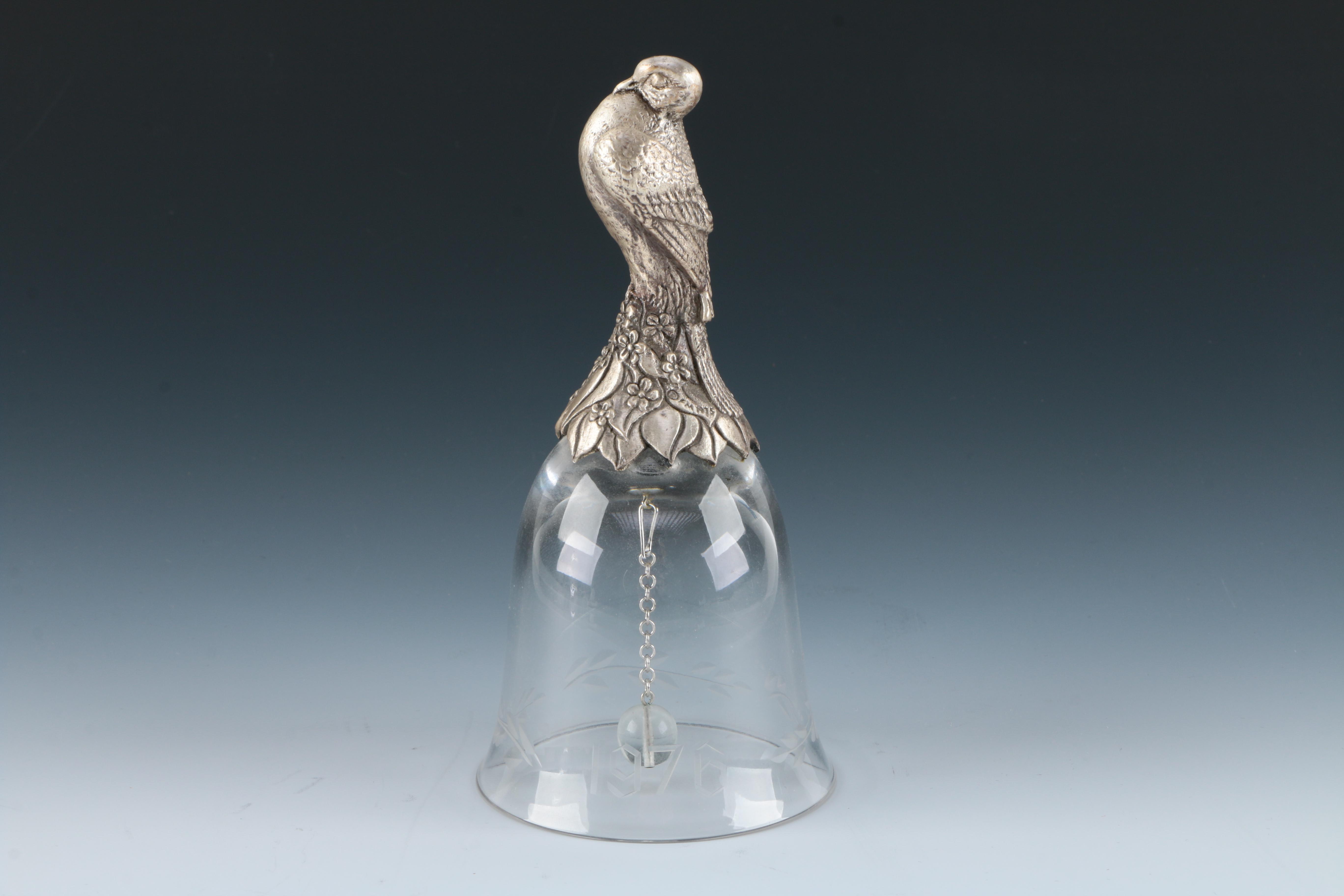 1976 Crystal Bell by Franklin Mint and Vase by Kosta Sweden