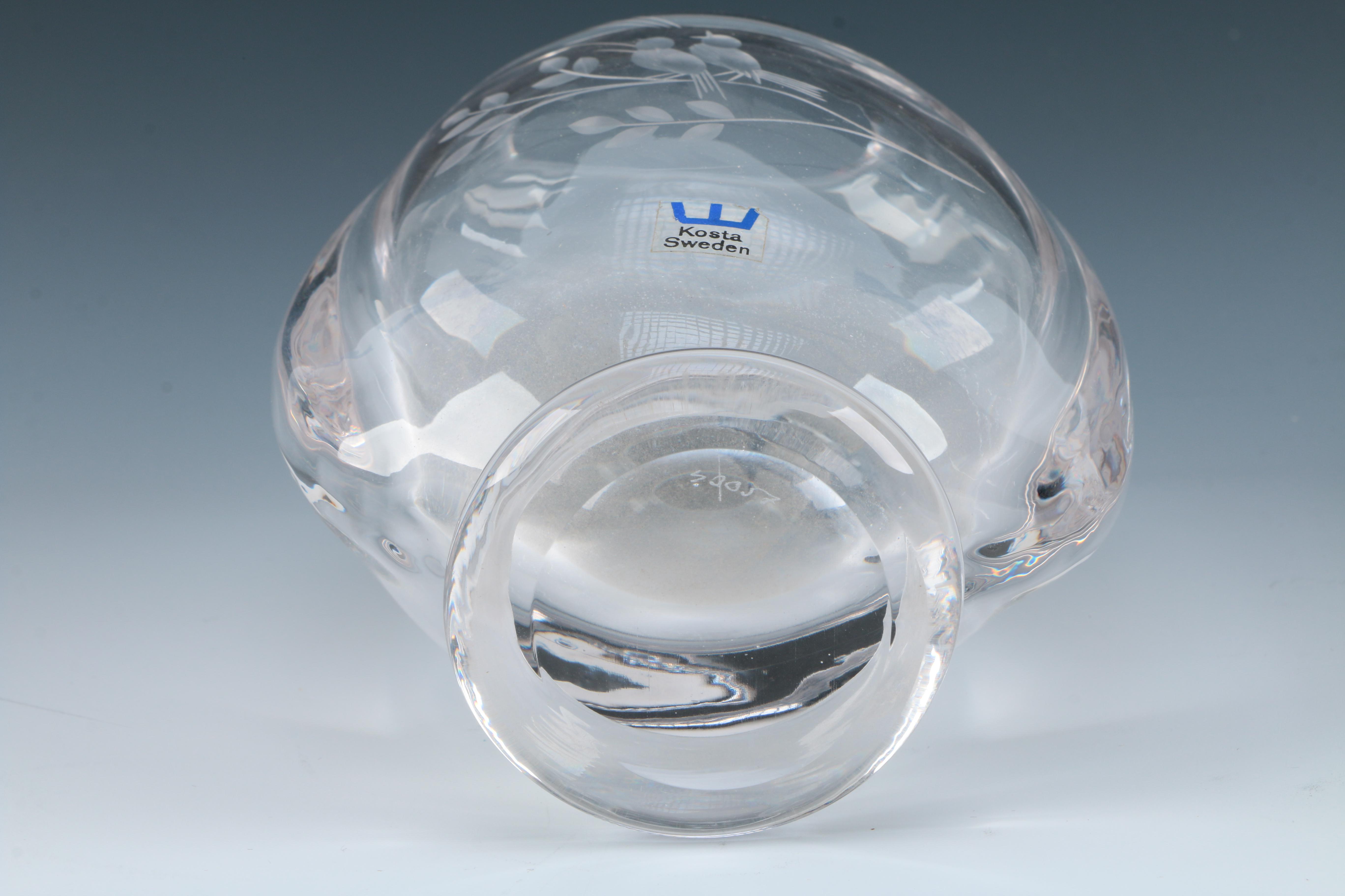 1976 Crystal Bell by Franklin Mint and Vase by Kosta Sweden