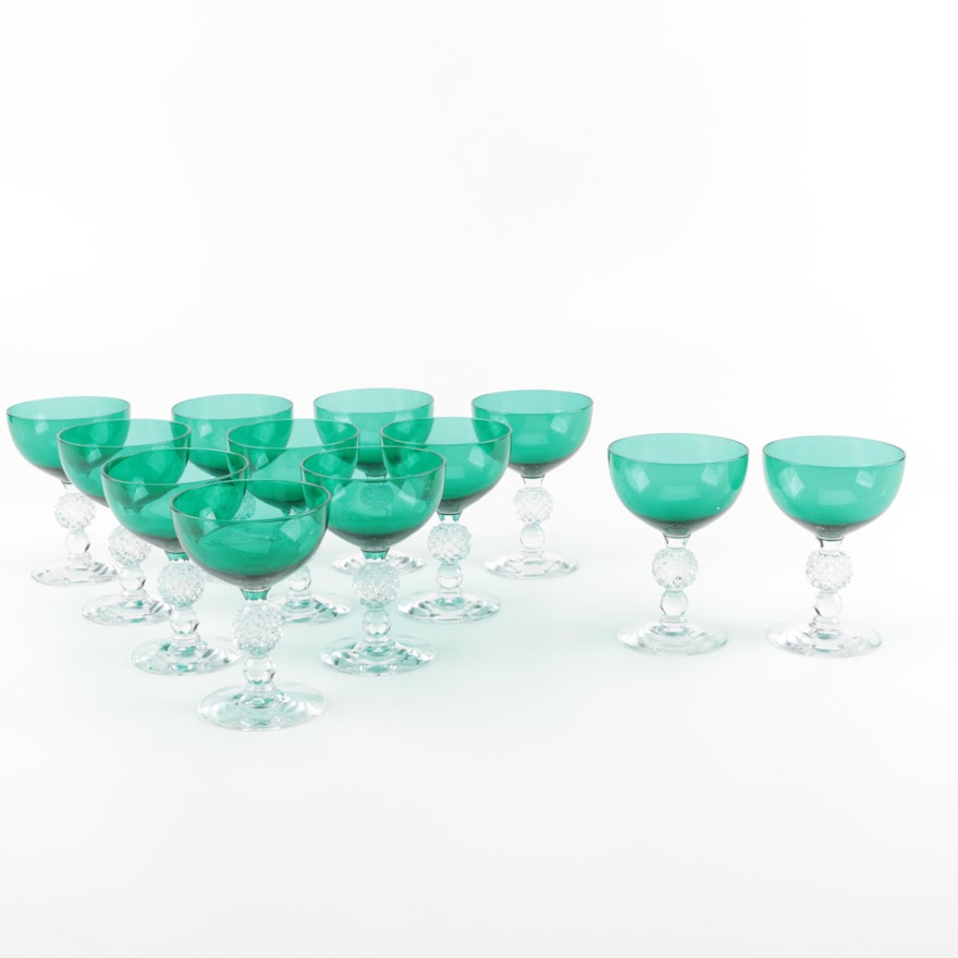 Green Coupe Glasses