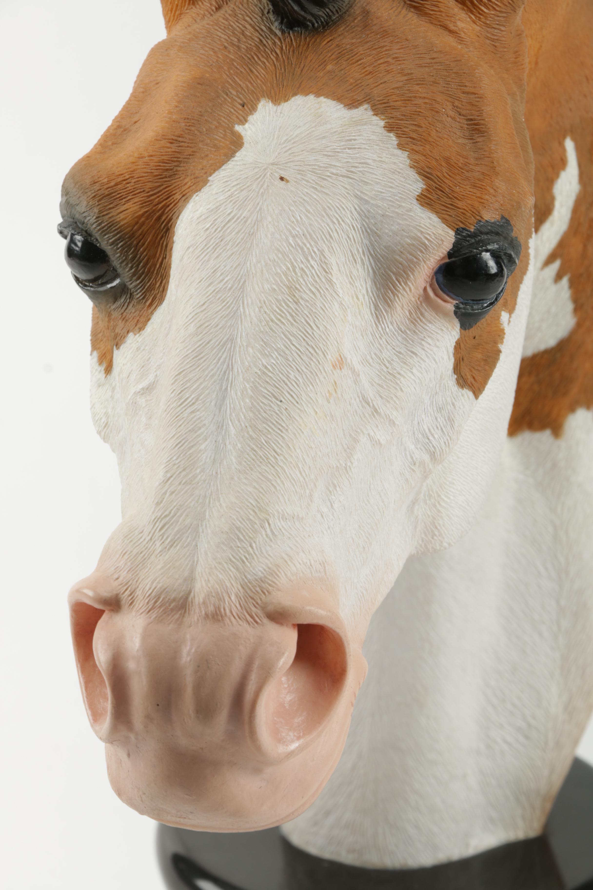 Carlos Estevez Hand-Painted Cold Cast Sculpture "Lightning"