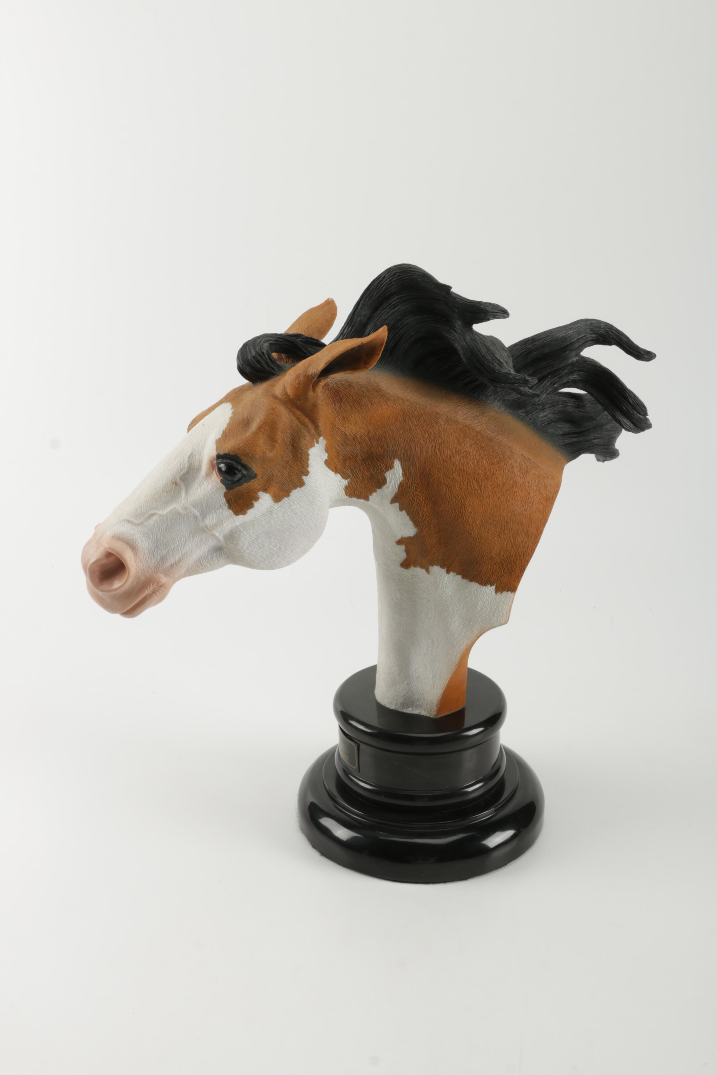 Carlos Estevez Hand-Painted Cold Cast Sculpture "Lightning"