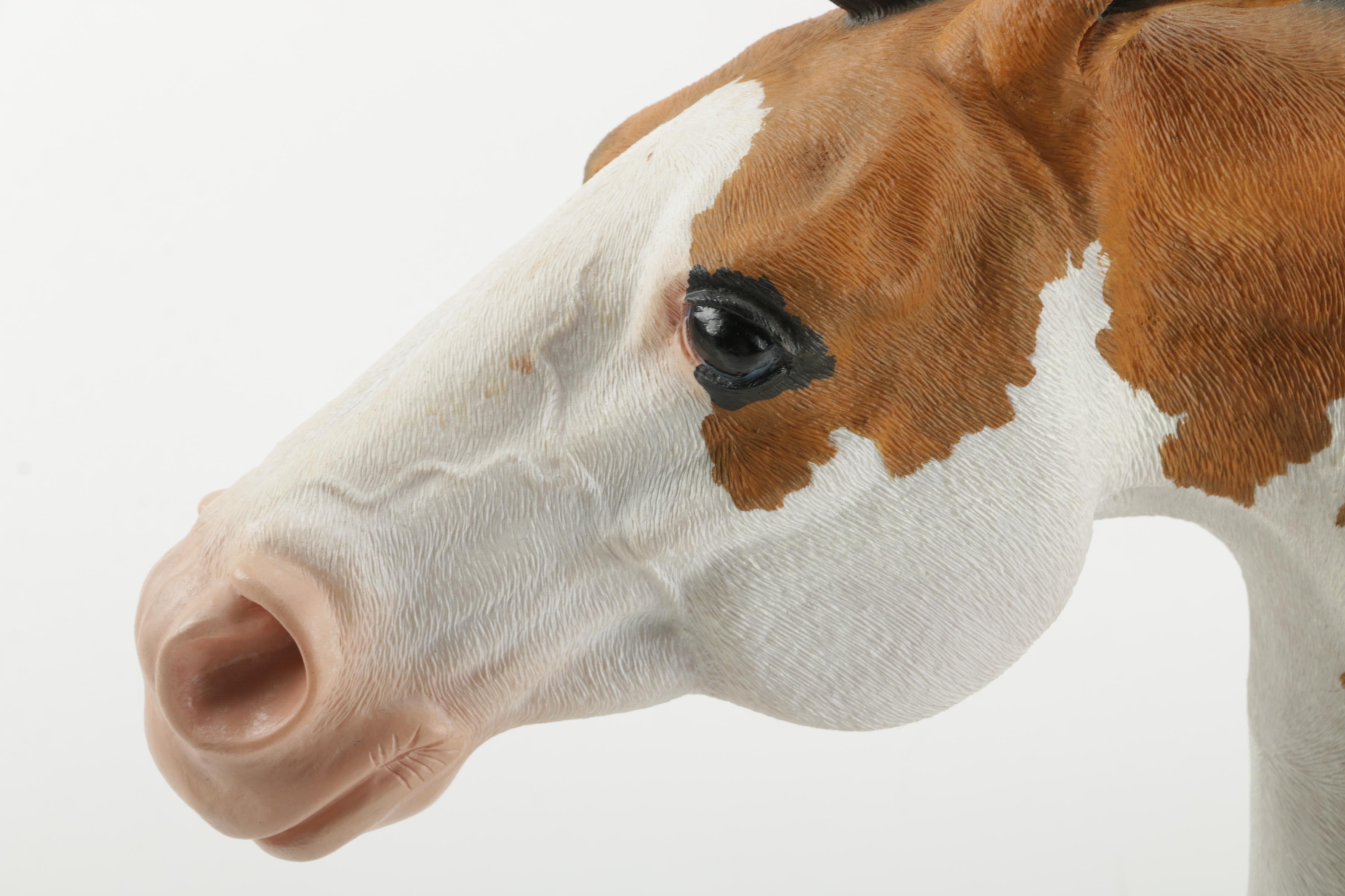 Carlos Estevez Hand-Painted Cold Cast Sculpture "Lightning"