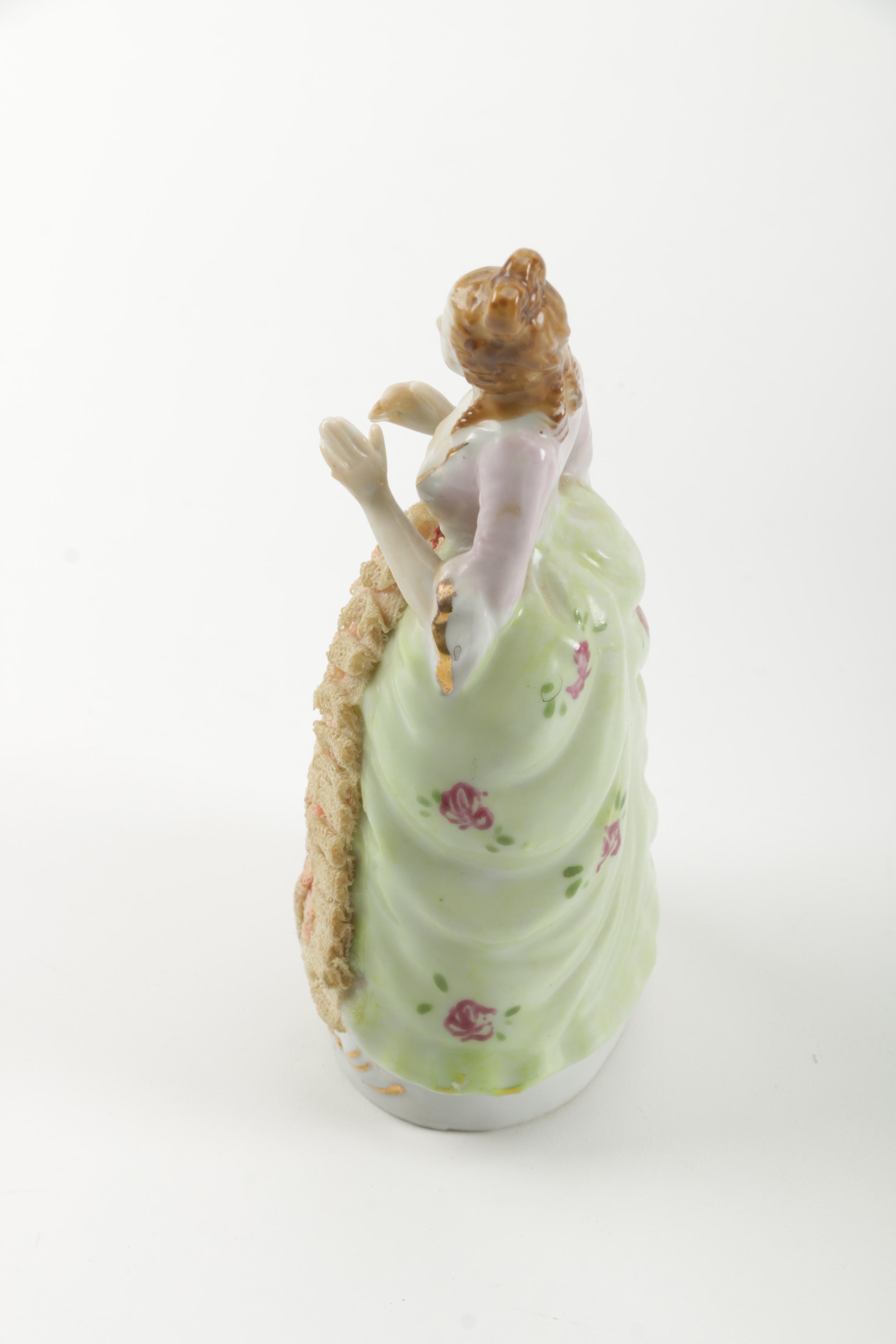 Dresden Lace Figurines including Oldest Volkstedt Porcelain Factory