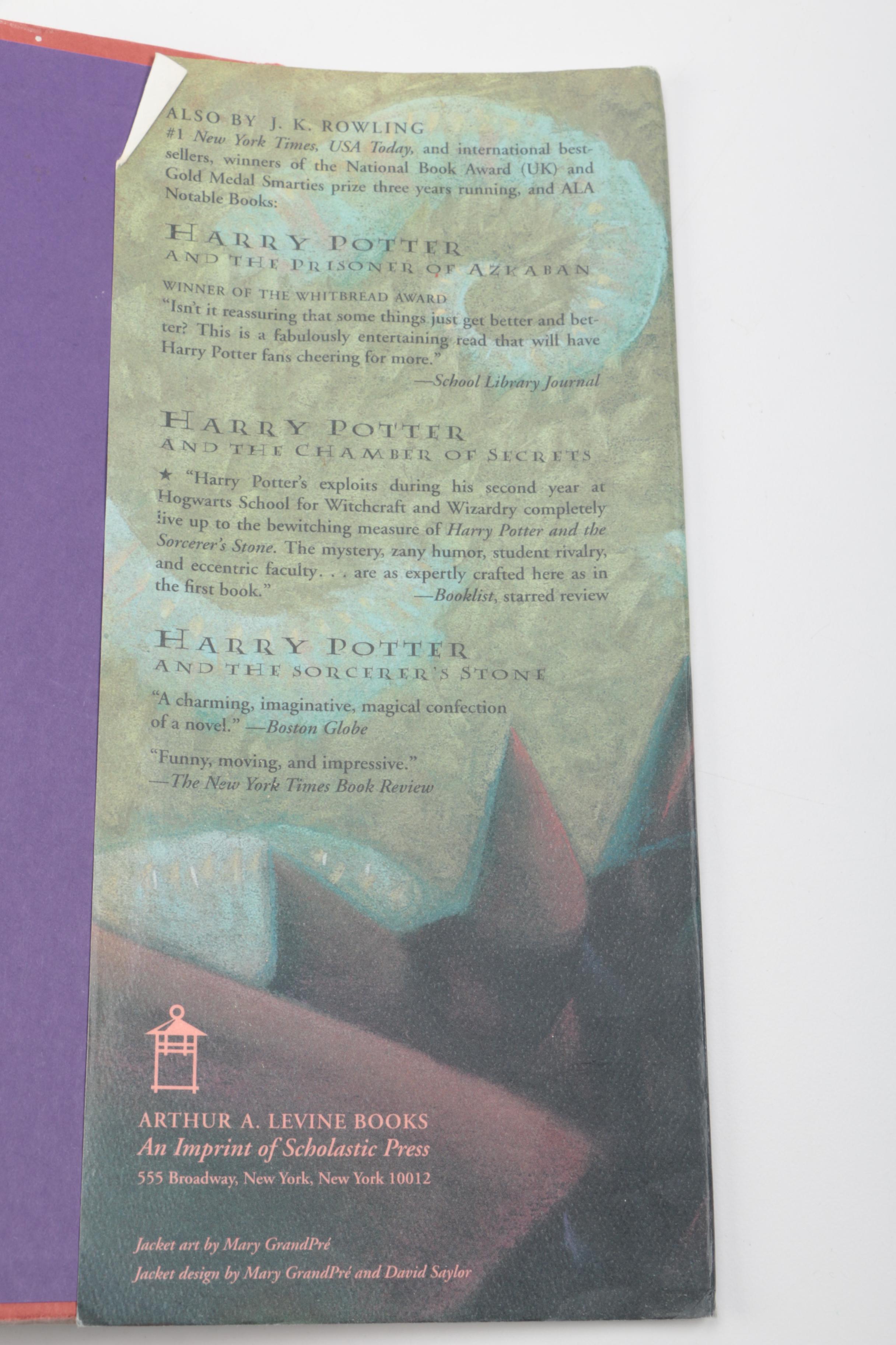 "Harry Potter" Books Including First American Edition of "Order of the Phoenix"