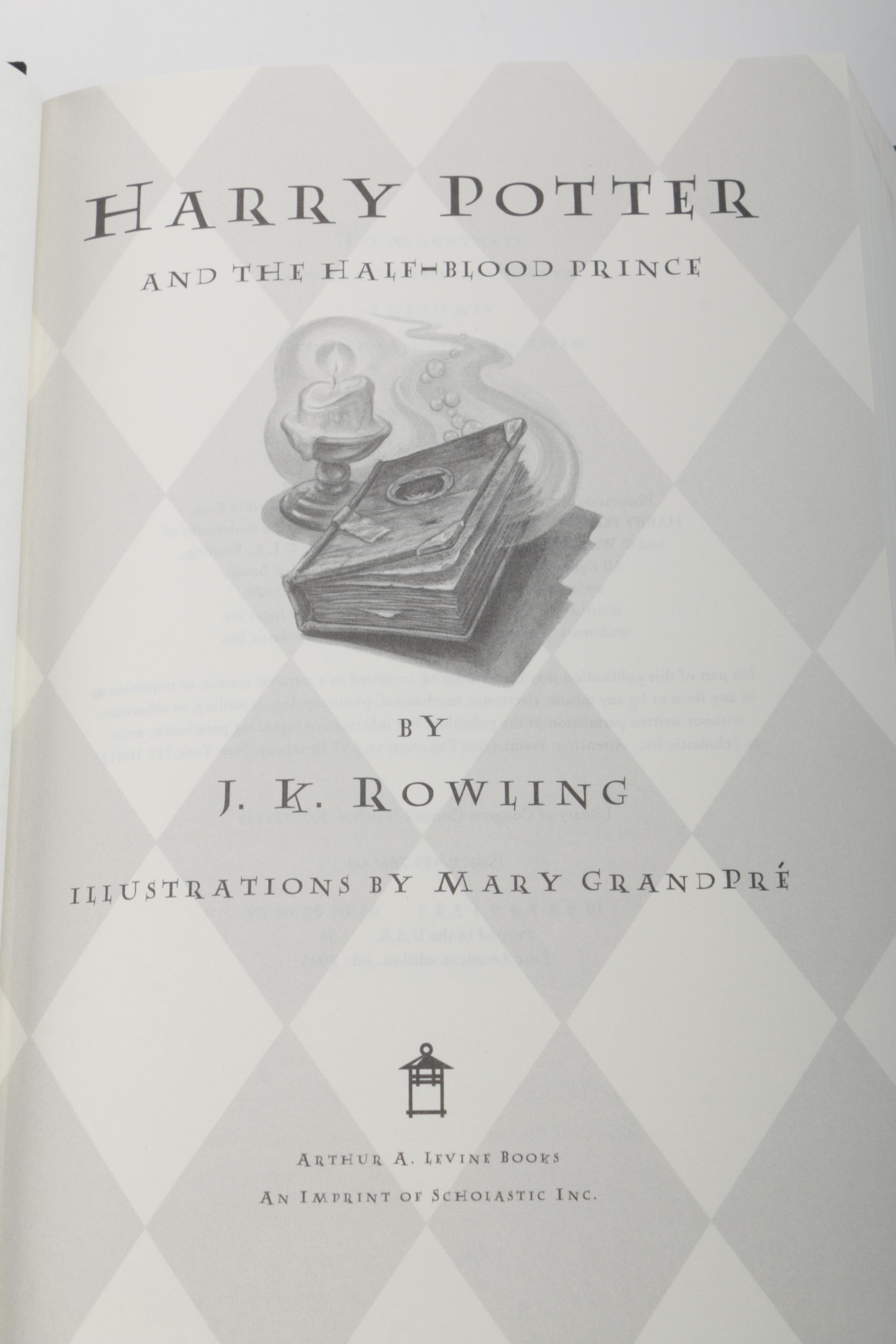 "Harry Potter" Books Including First American Edition of "Order of the Phoenix"