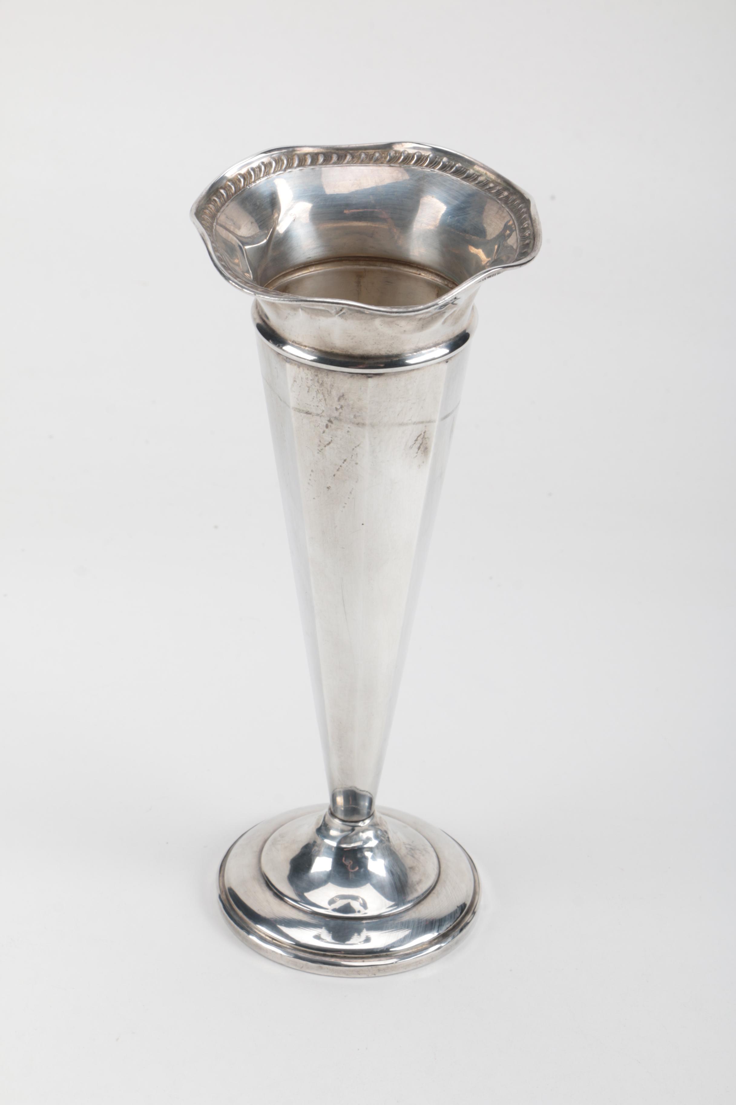 Weighted Sterling Bud Vase and Candleholders Featuring Gorham