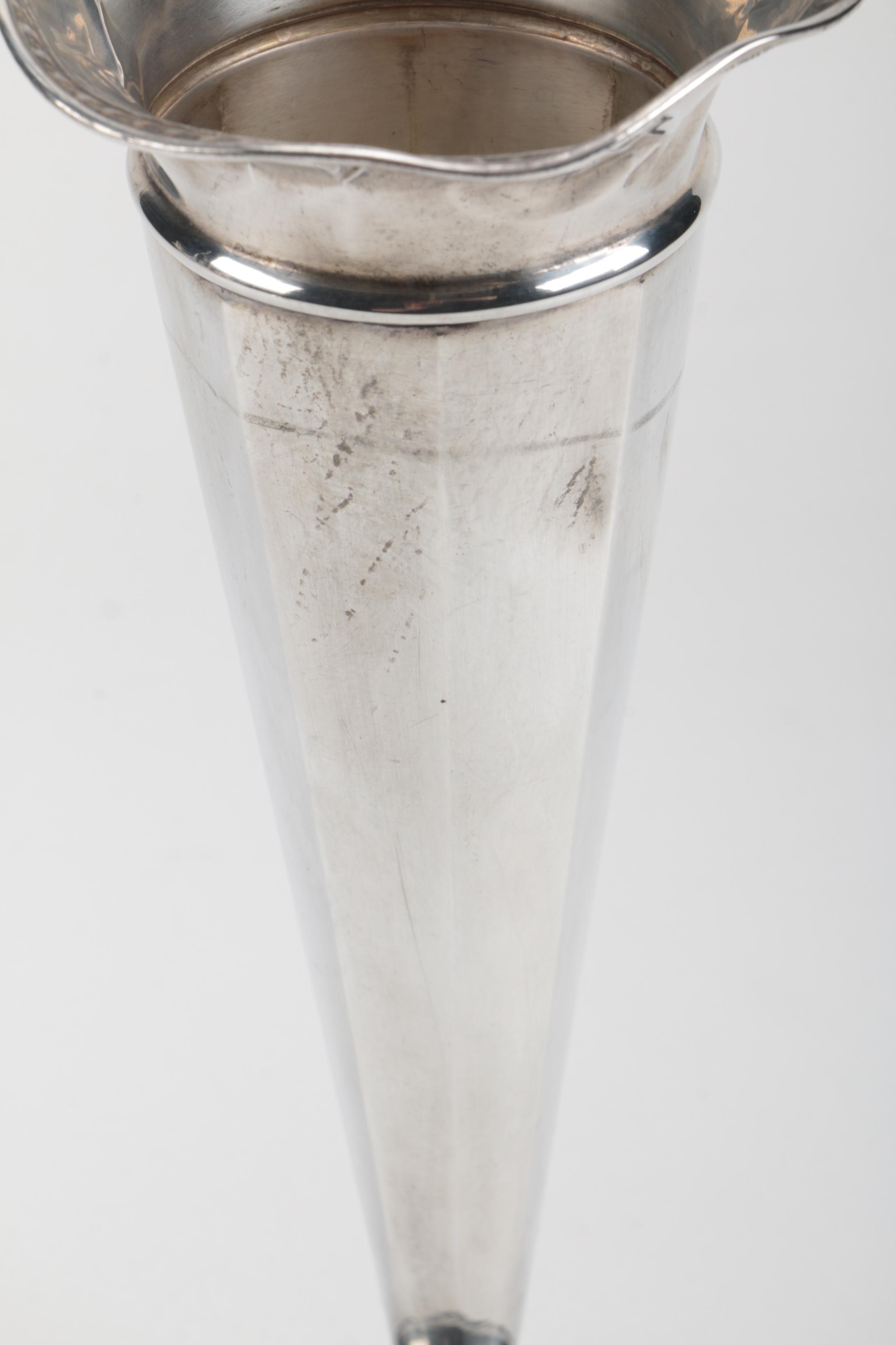 Weighted Sterling Bud Vase and Candleholders Featuring Gorham