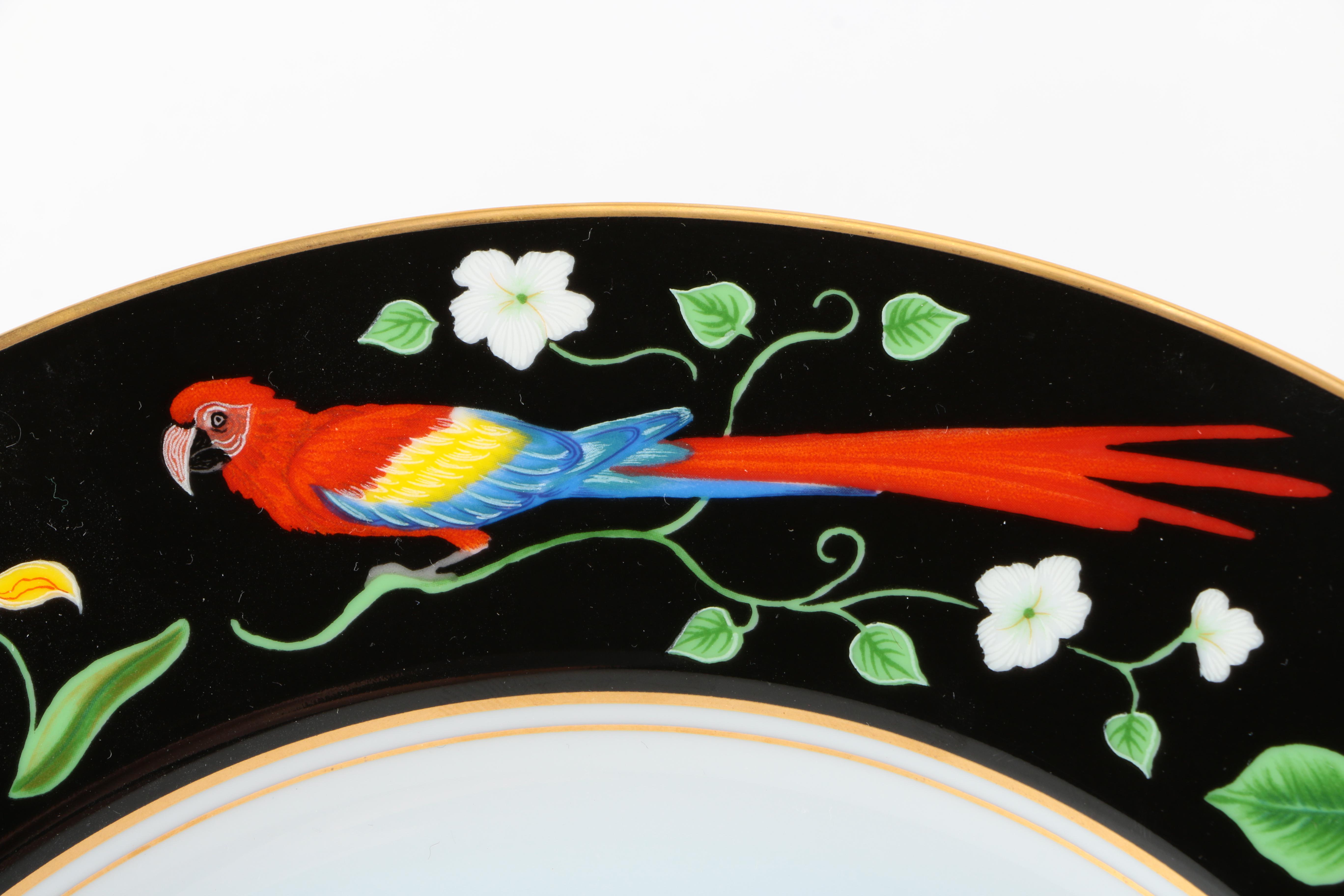 "Jaguar Jungle" Porcelain Decorative Plates by Lynn Chase Designs