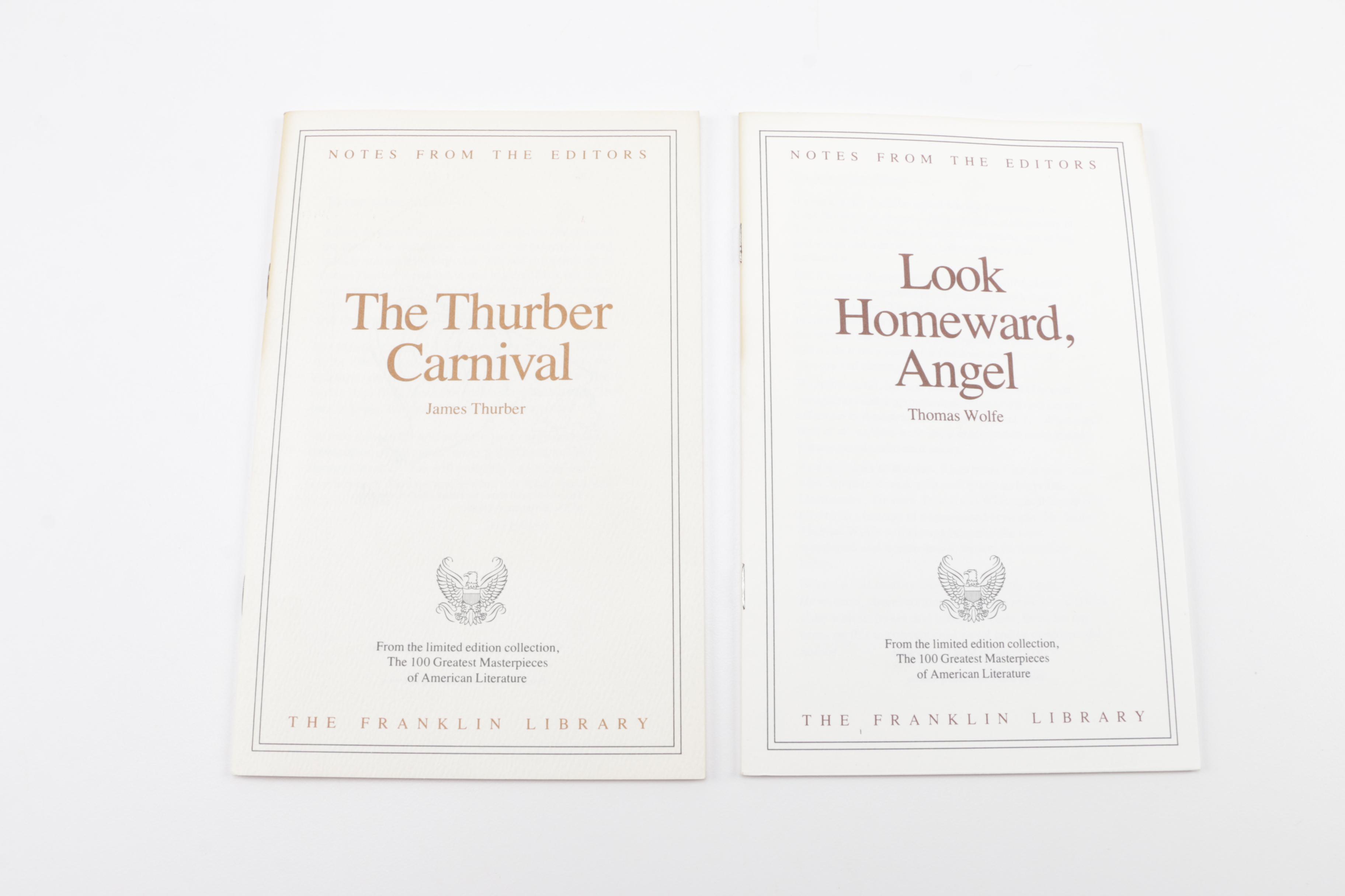Franklin Library "100 Greatest Masterpieces of American Literature" Books