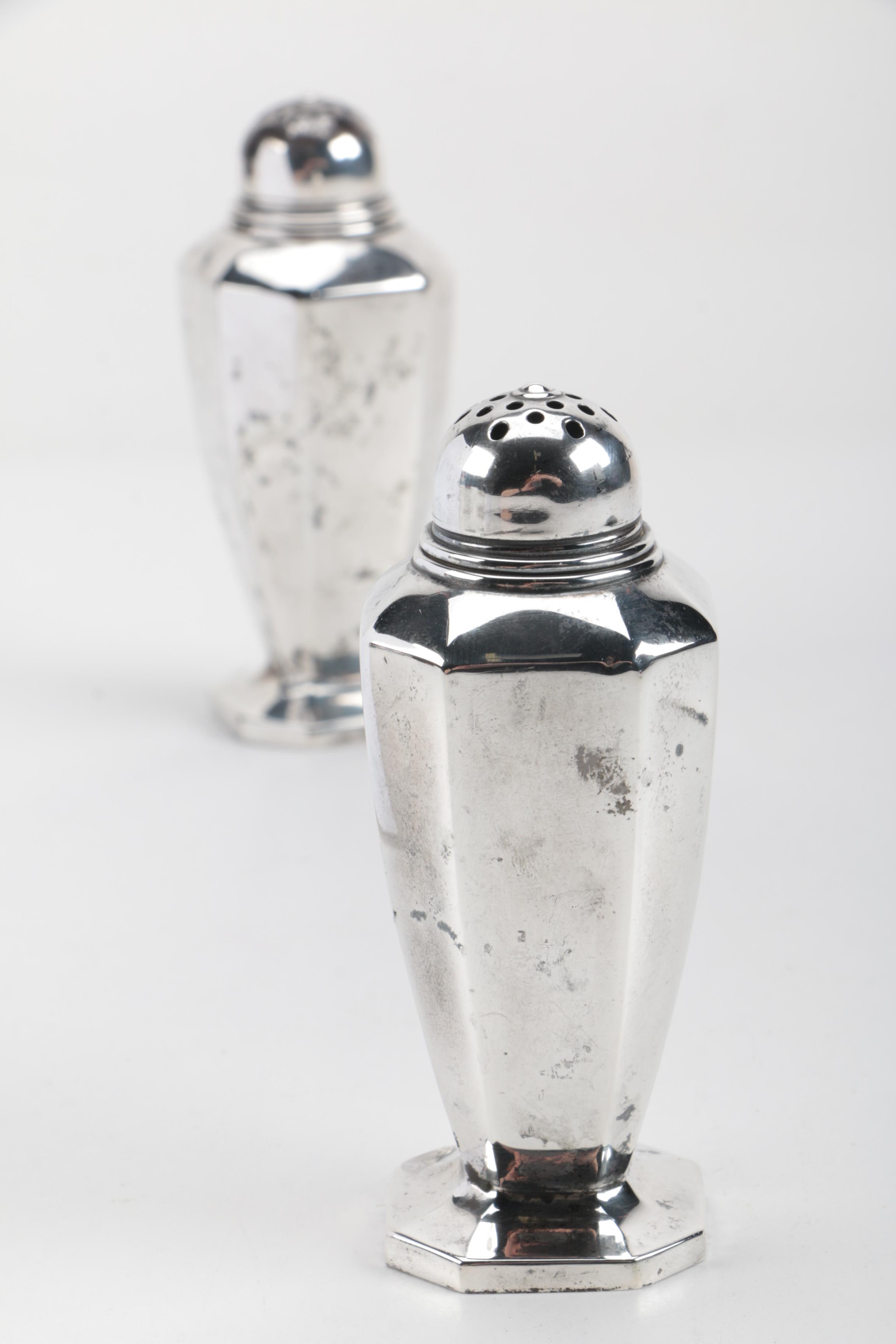 Gorham Vintage Shaker Set and Mexican Sterling Dish