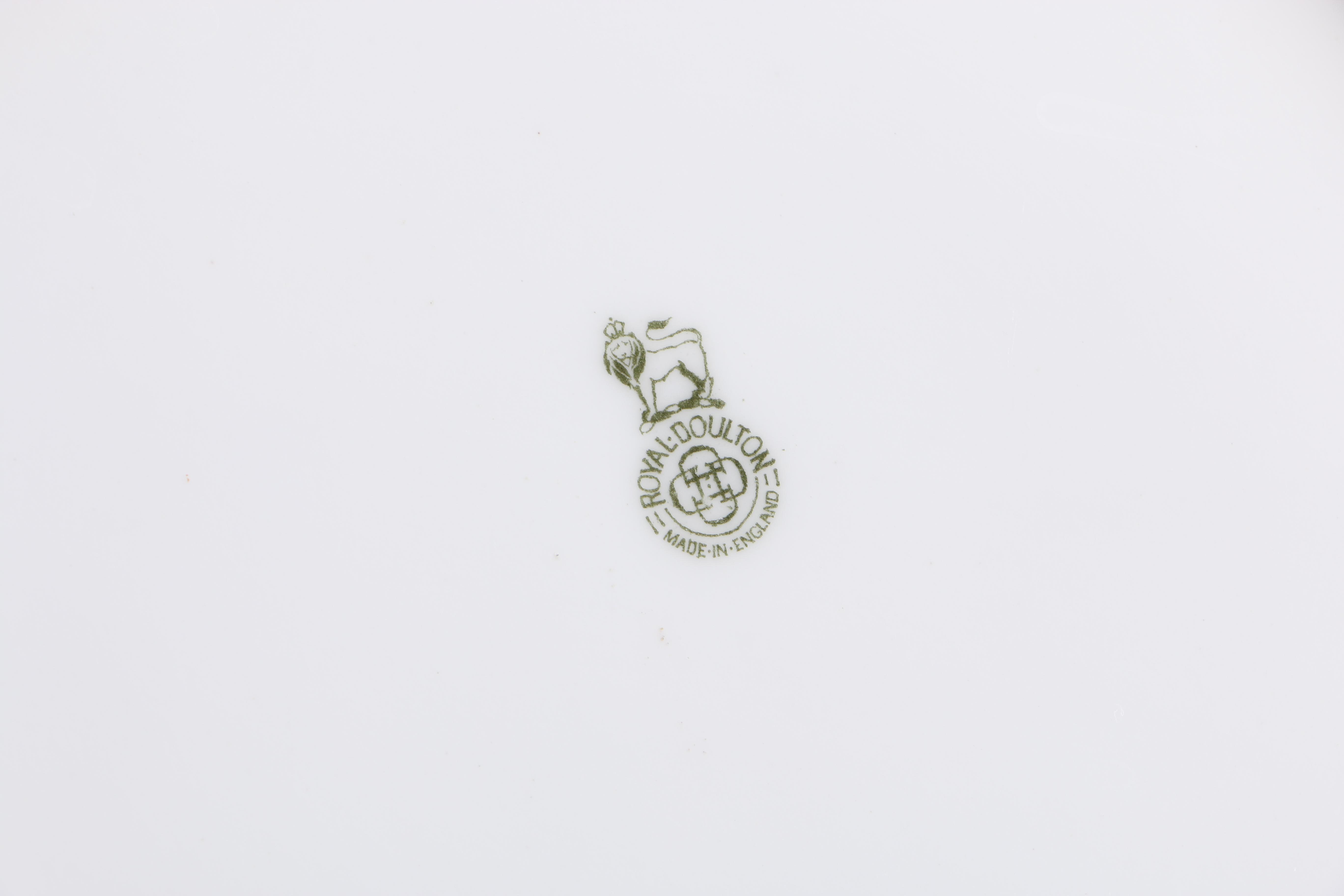 Crimson and Encrusted Gold Royal Doulton Dinner Plates