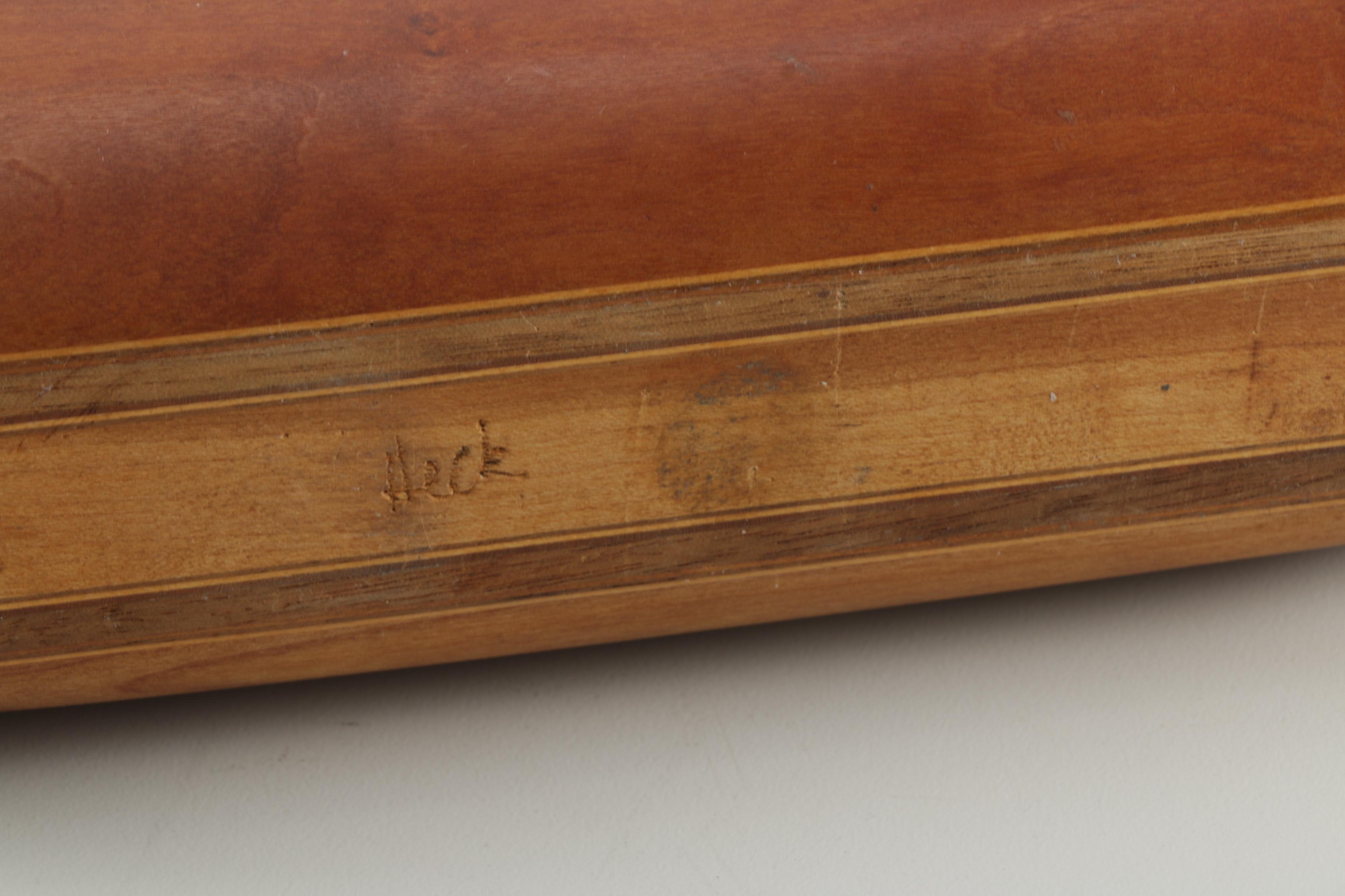 Heck Carved Wooden Candle Holder