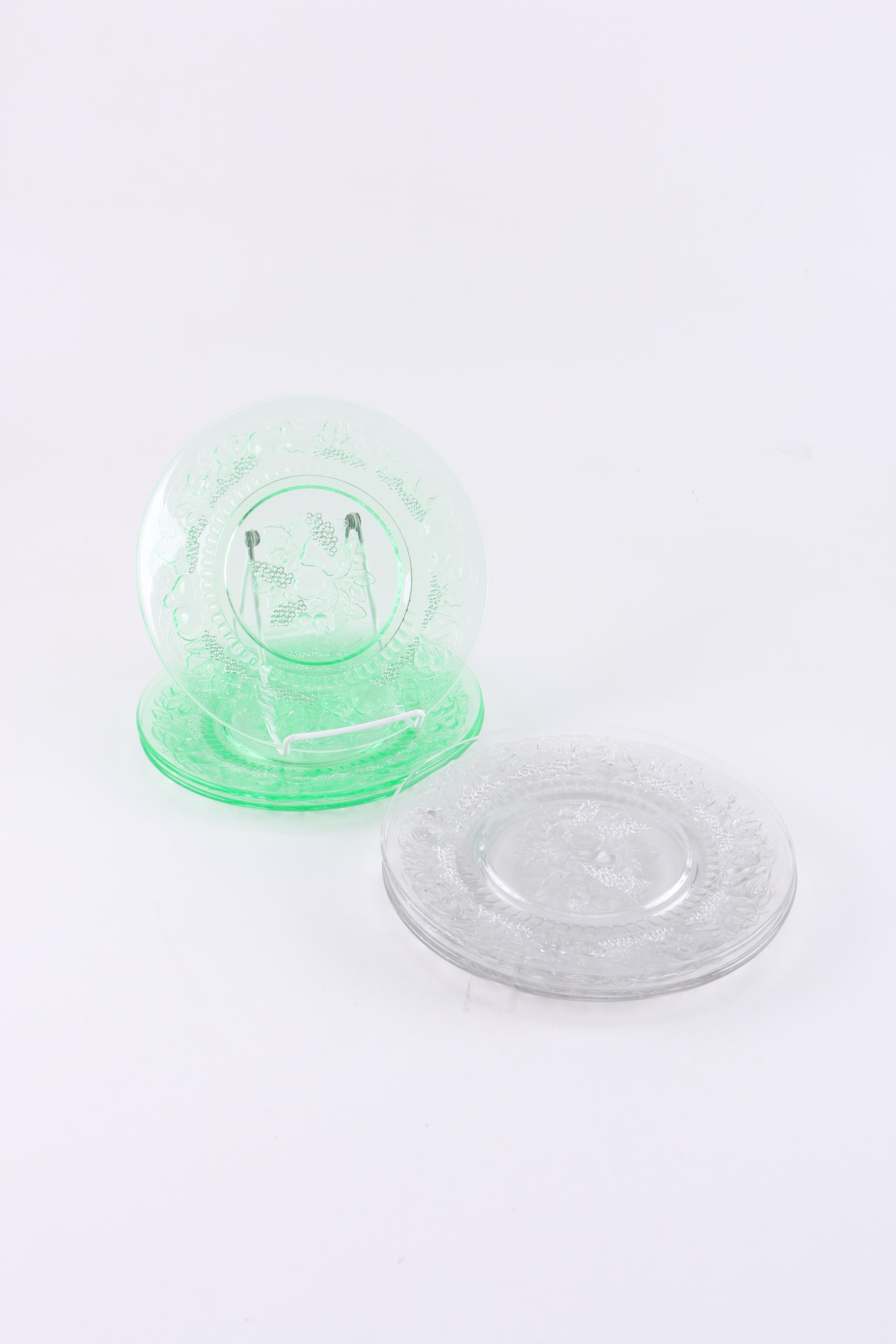 Depression Era Glass Plates