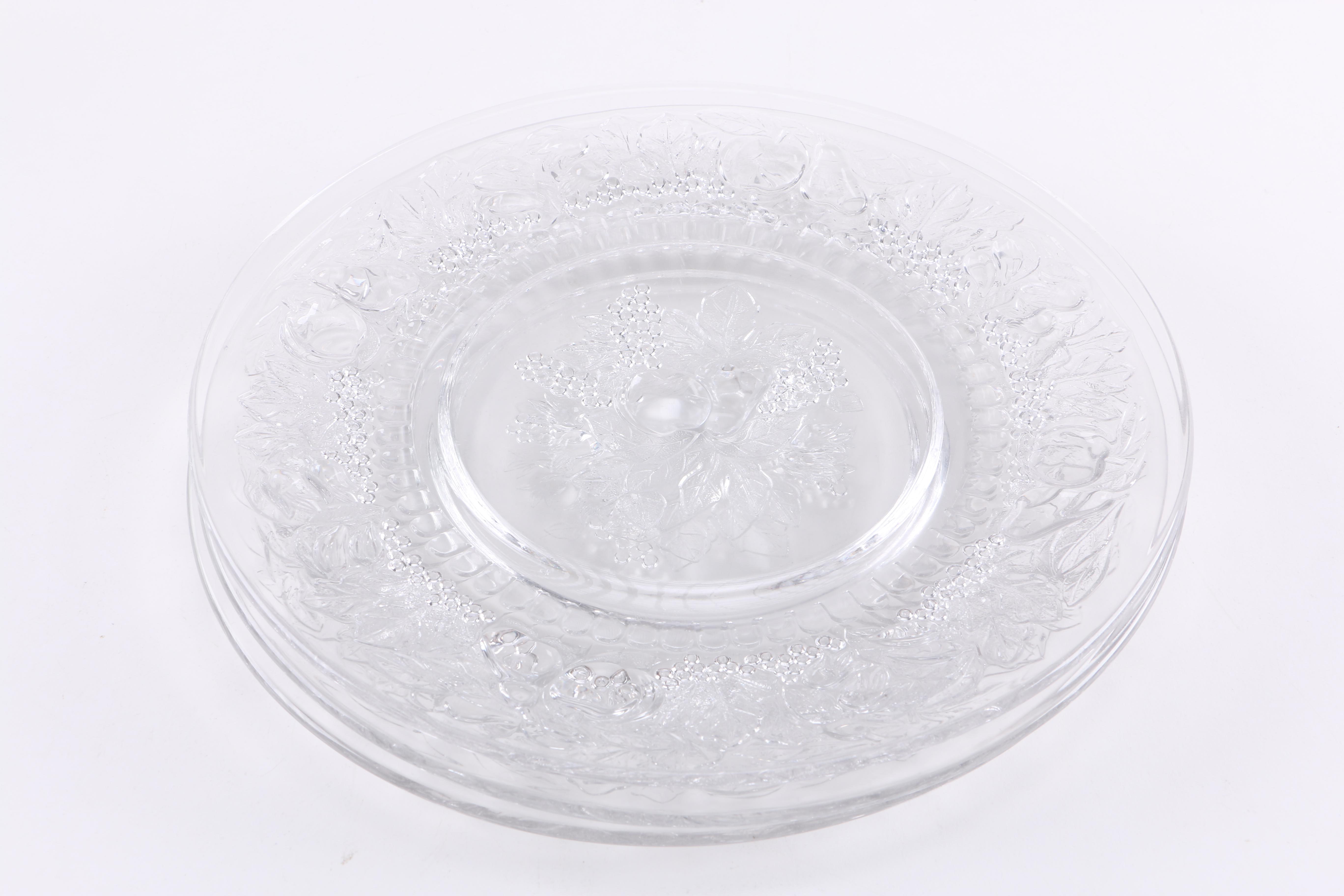 Depression Era Glass Plates