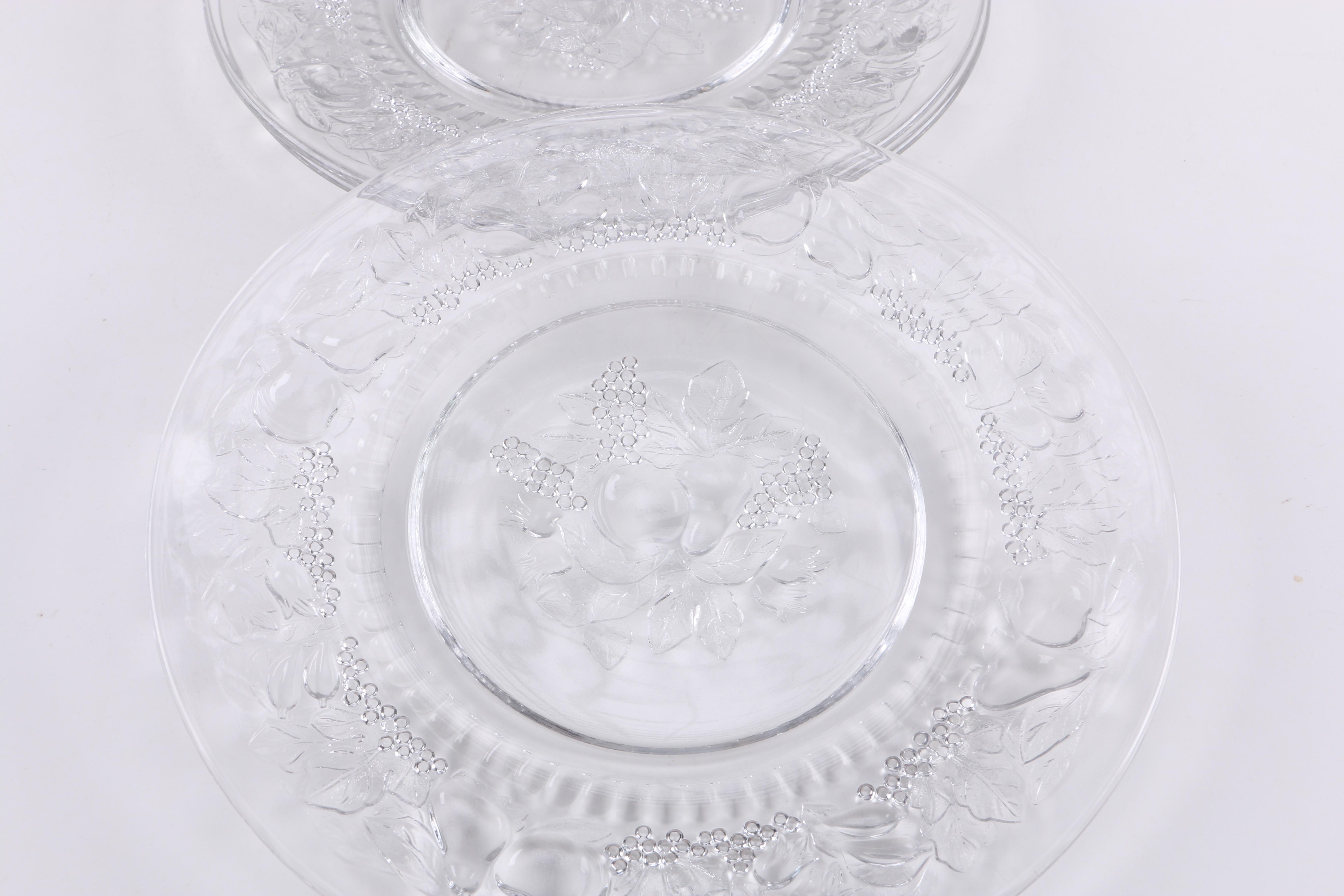 Depression Era Glass Plates