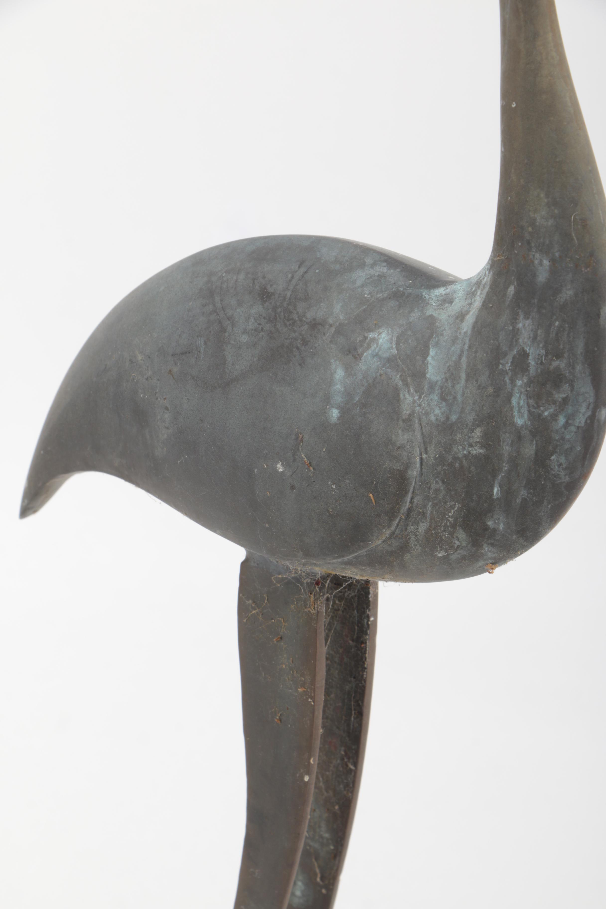 Three Metal Bird Figurines