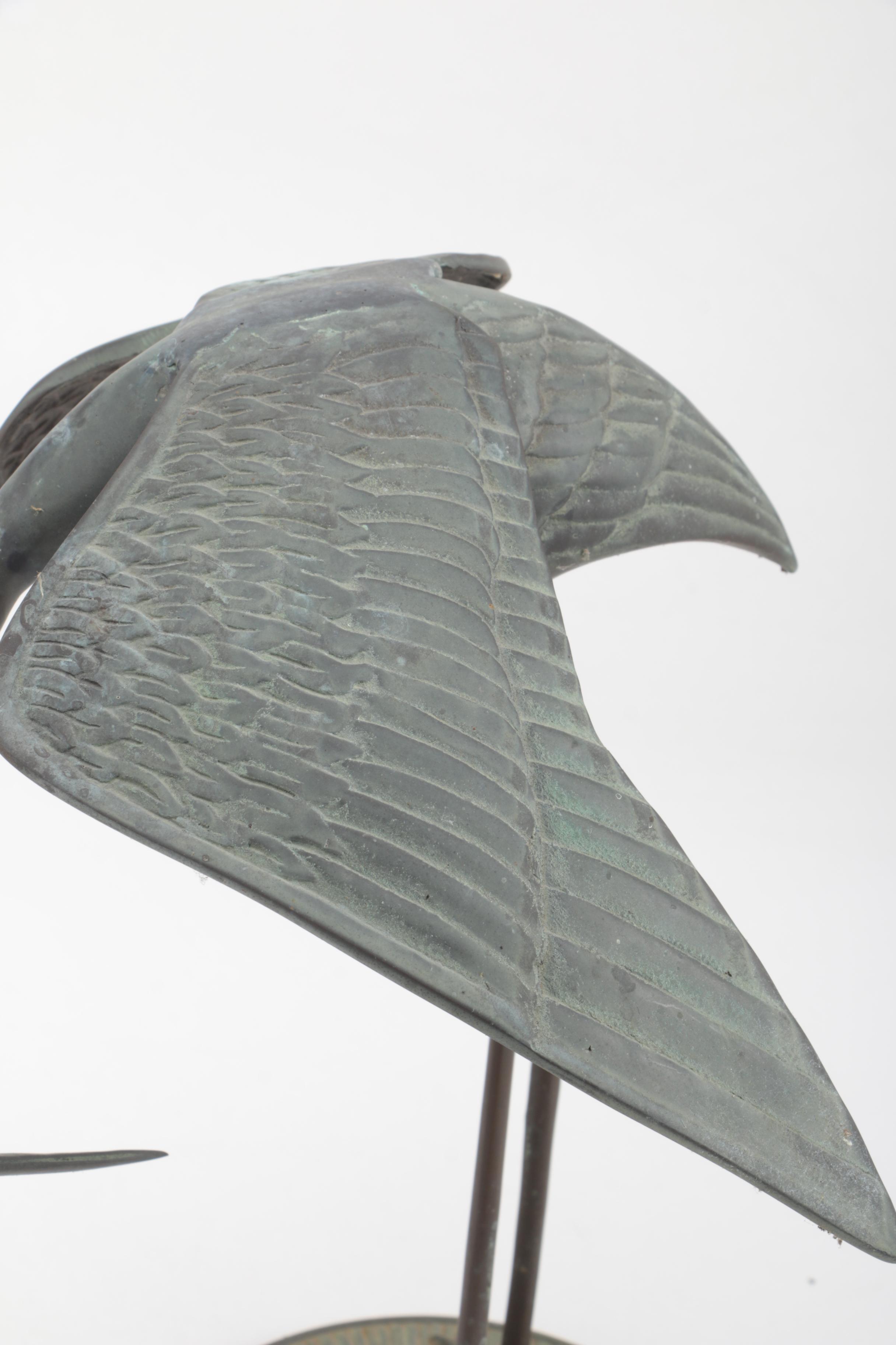 Three Metal Bird Figurines