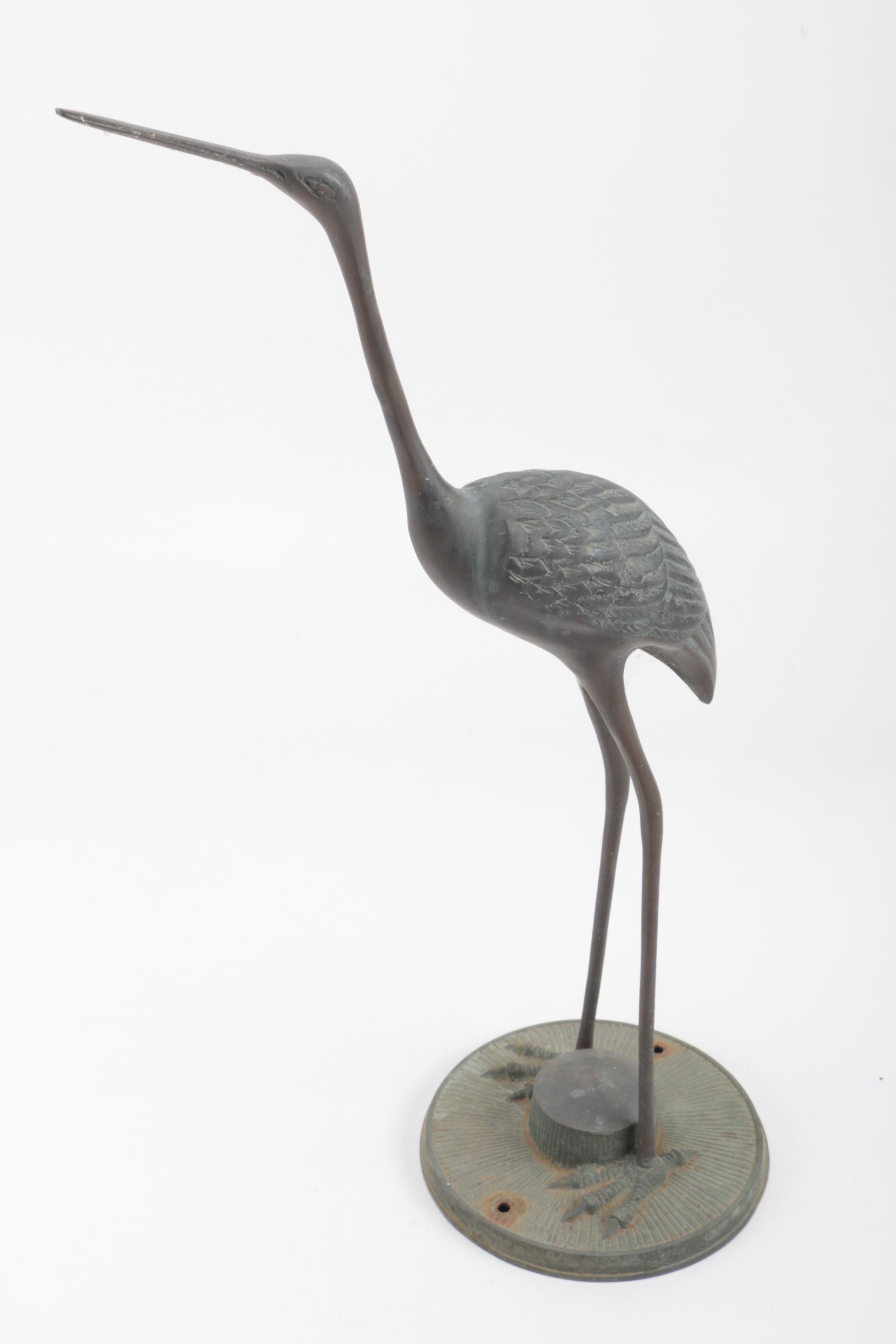 Three Metal Bird Figurines