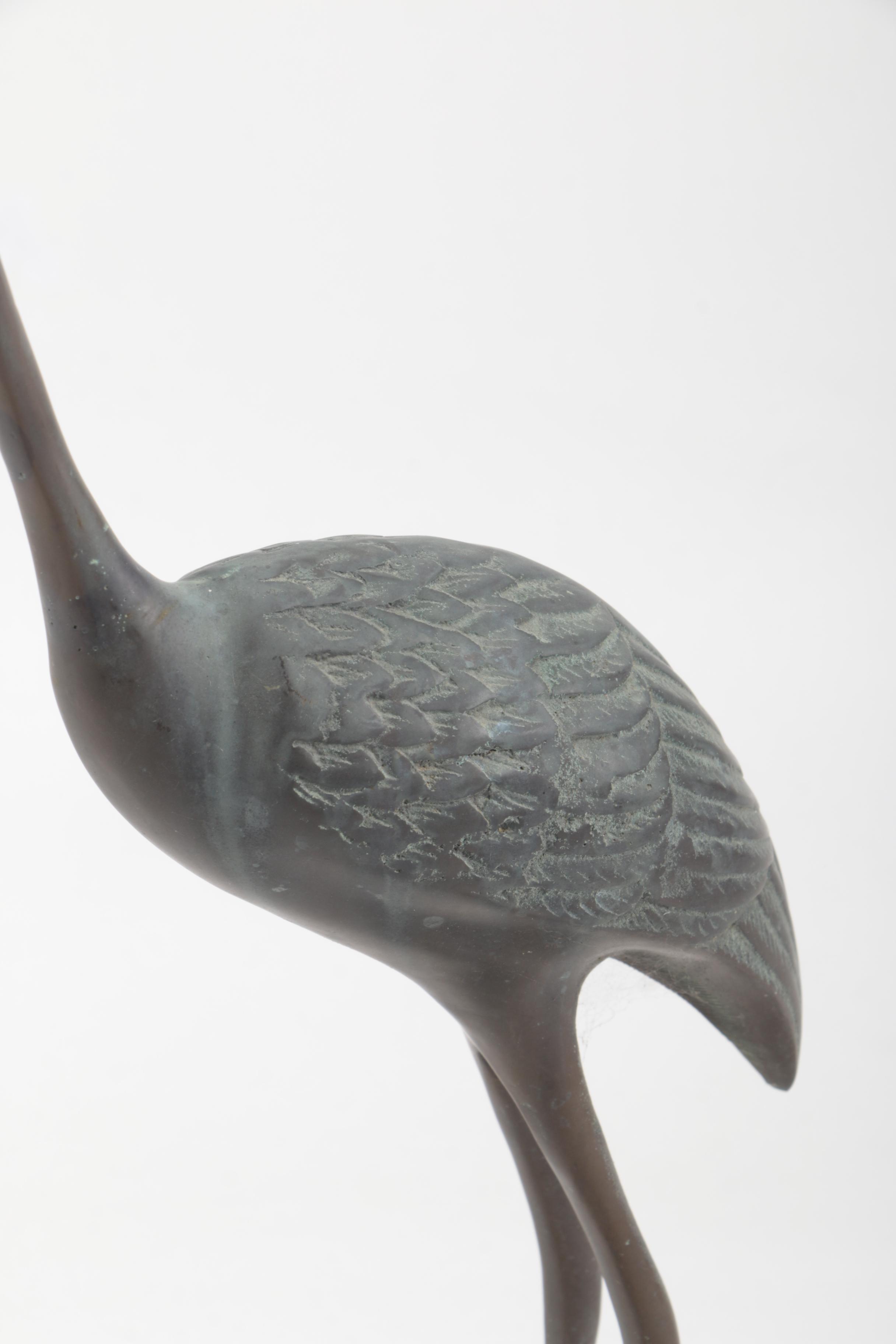 Three Metal Bird Figurines