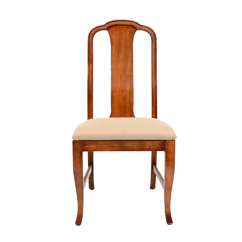 1930s Queen Anne Style Mahogany Side Chair