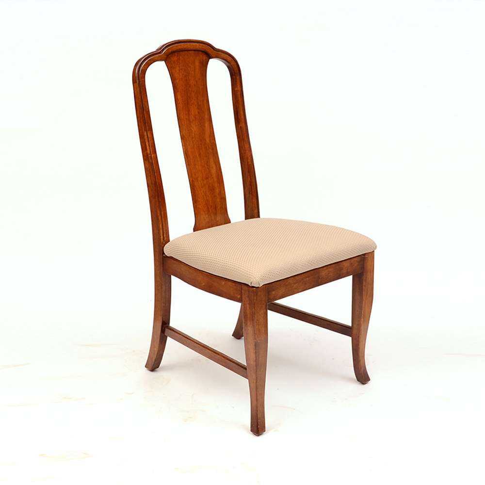 1930s Queen Anne Style Mahogany Side Chair