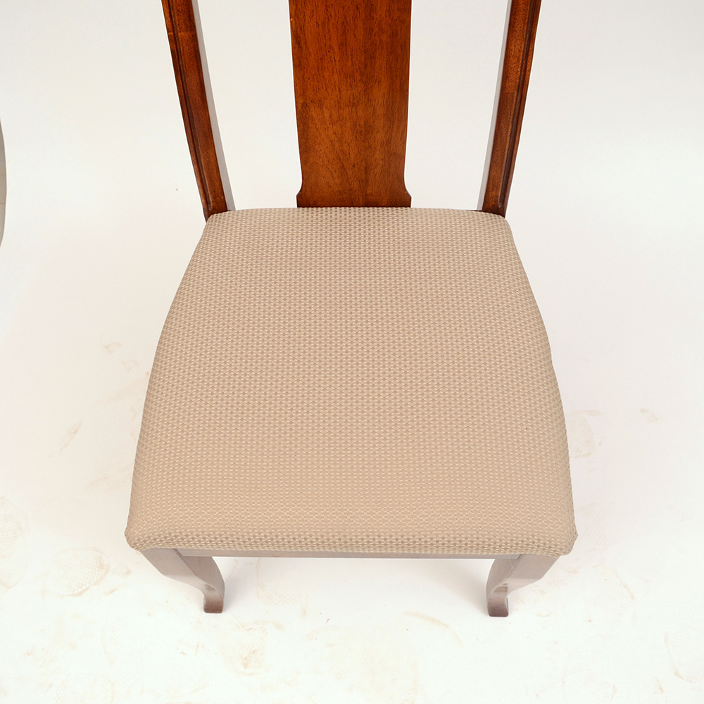 1930s Queen Anne Style Mahogany Side Chair