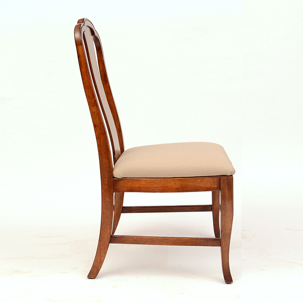1930s Queen Anne Style Mahogany Side Chair