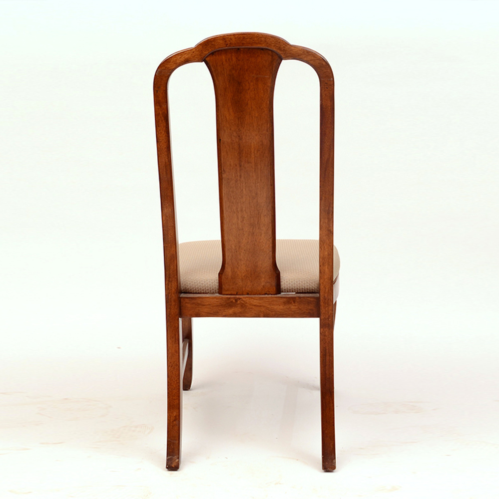 1930s Queen Anne Style Mahogany Side Chair